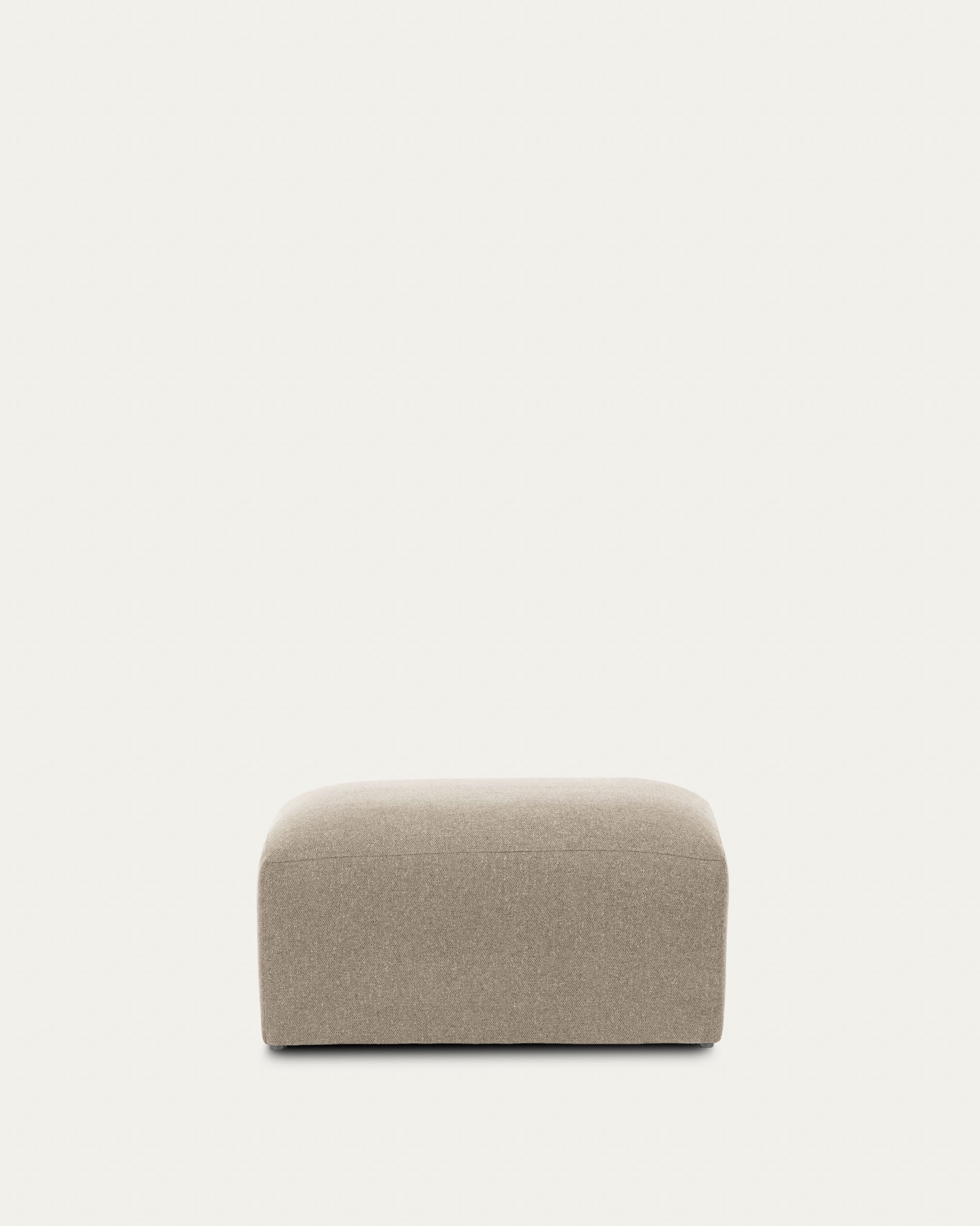 Blok beige chenille footrest 90 x 74cm FSC Mix Credit - Product View