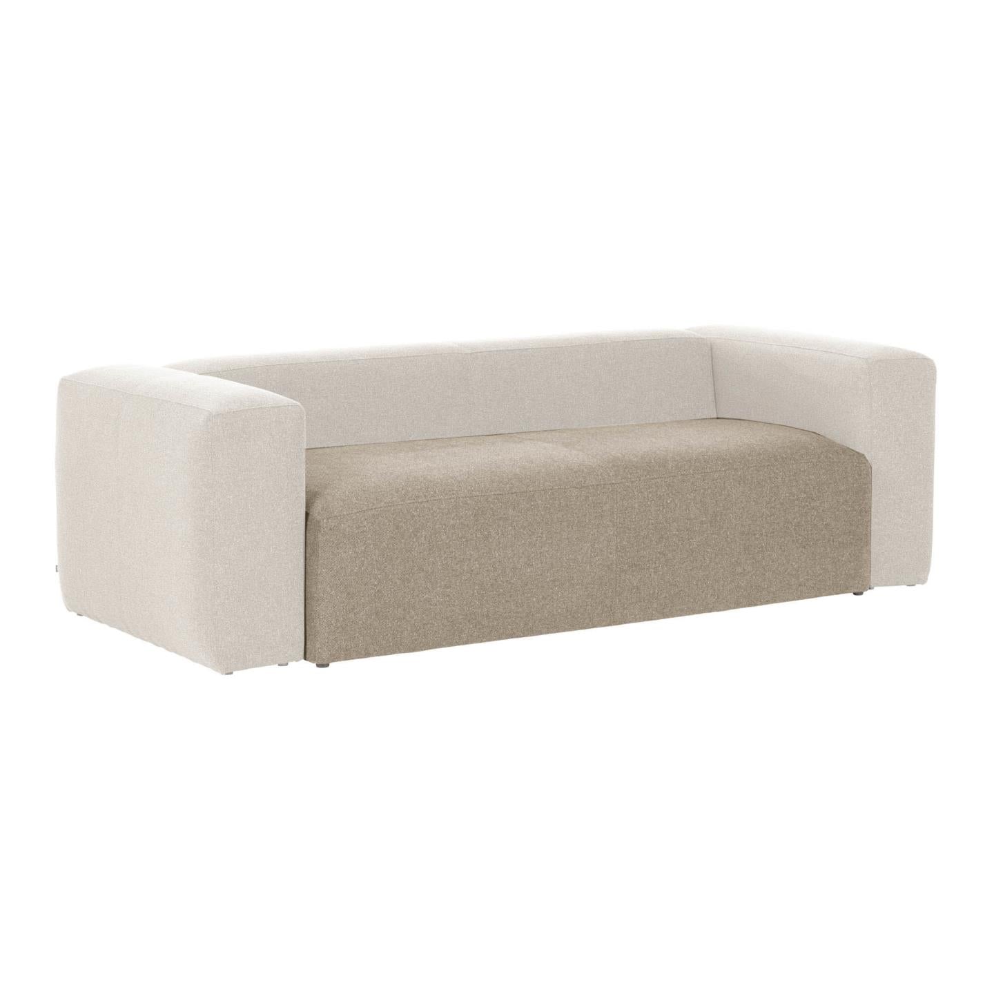 Blok sofa, beige seat, 150 cm