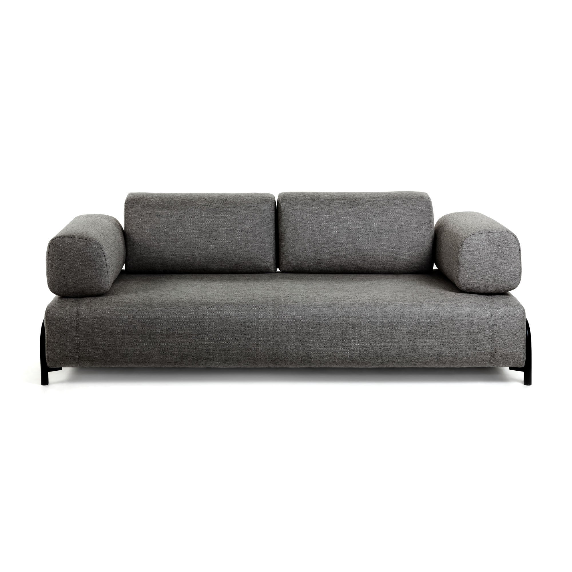 Module 3 seaters Compo dark grey 232 cm - Product Image