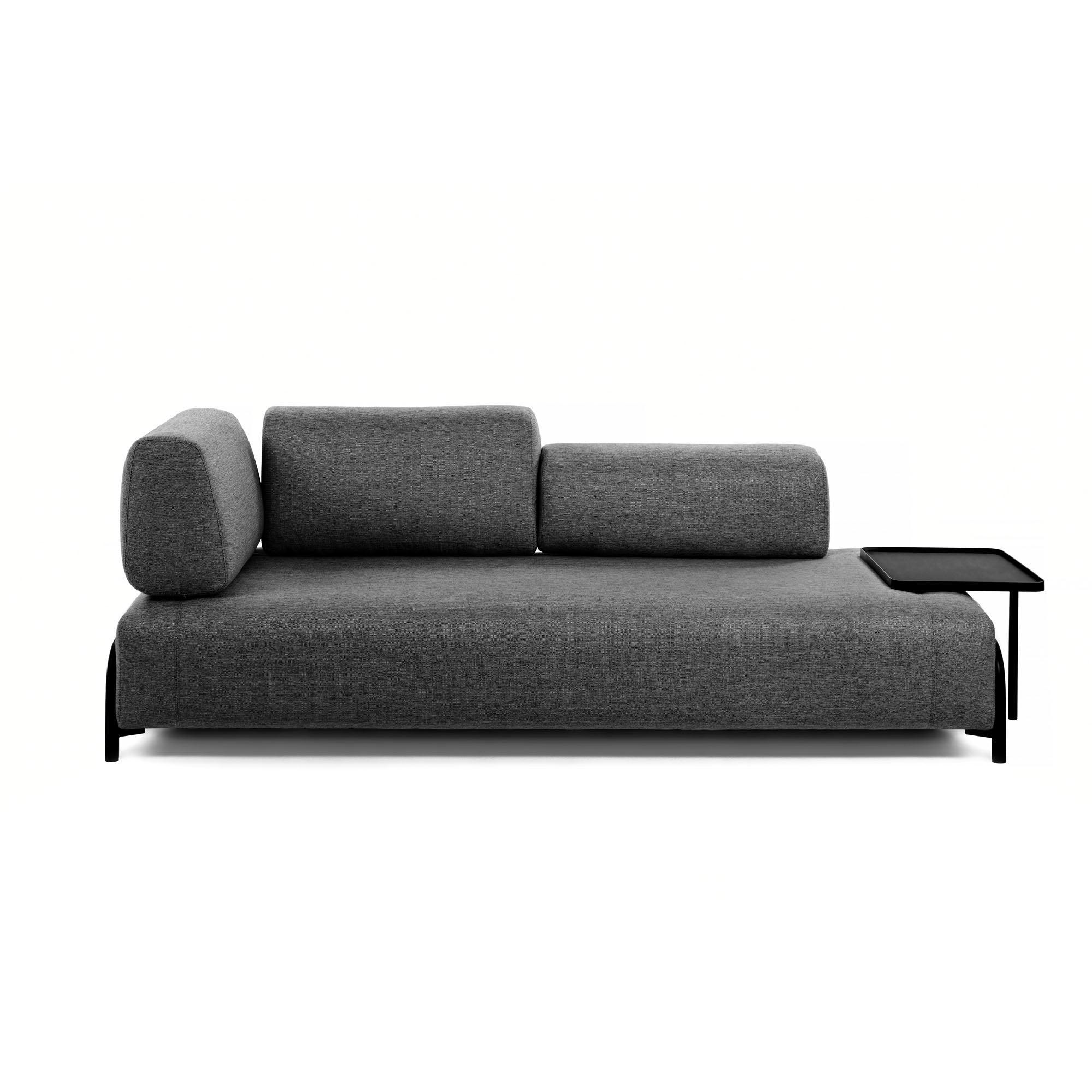 Module 3 seaters Compo dark grey 232 cm - Product Image
