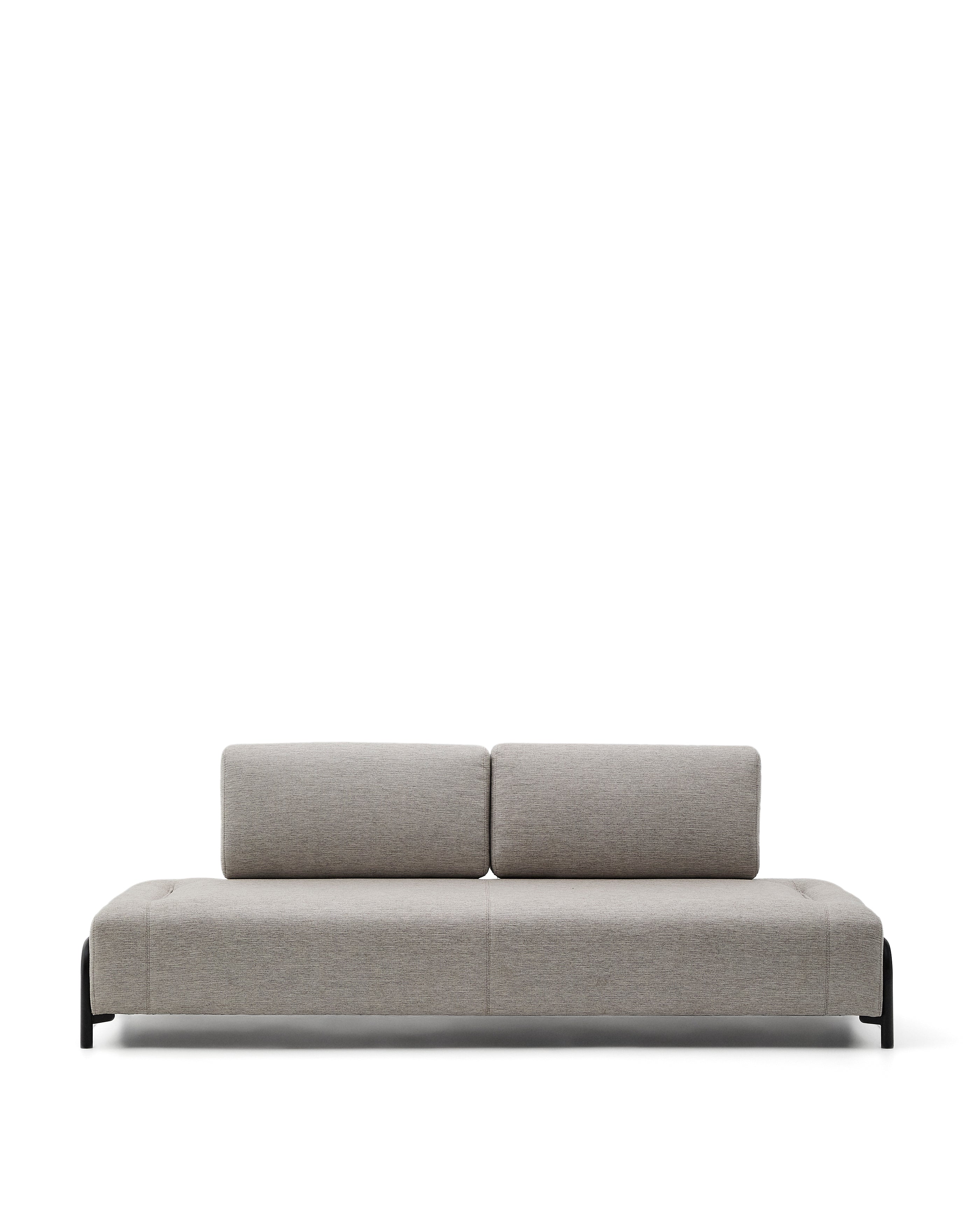 Module 3 seaters Compo in Beige-Grey 232 cm - Product Image