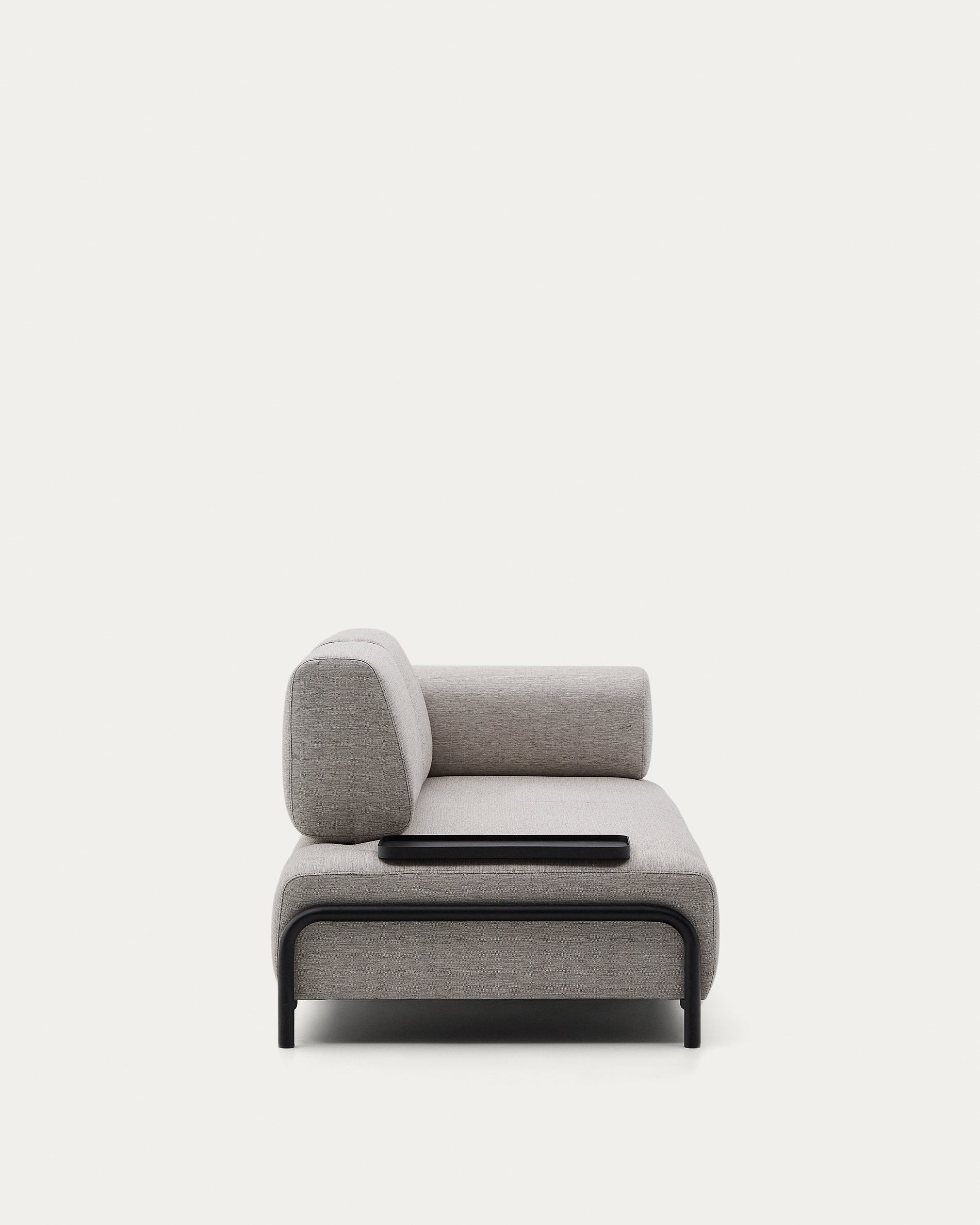 Compo 3 seater sofa with small tray in Beige-Grey, 232 cm - Product View