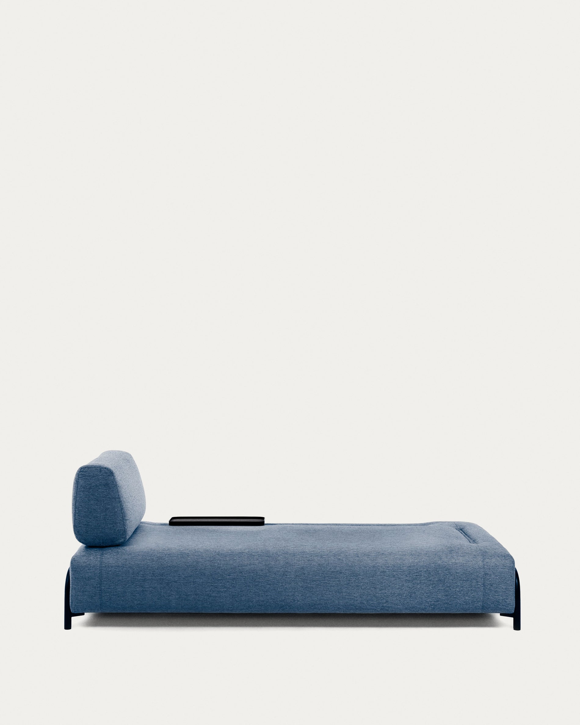 Compo 3-seater sofa in blue with small tray 232 cm - Detail