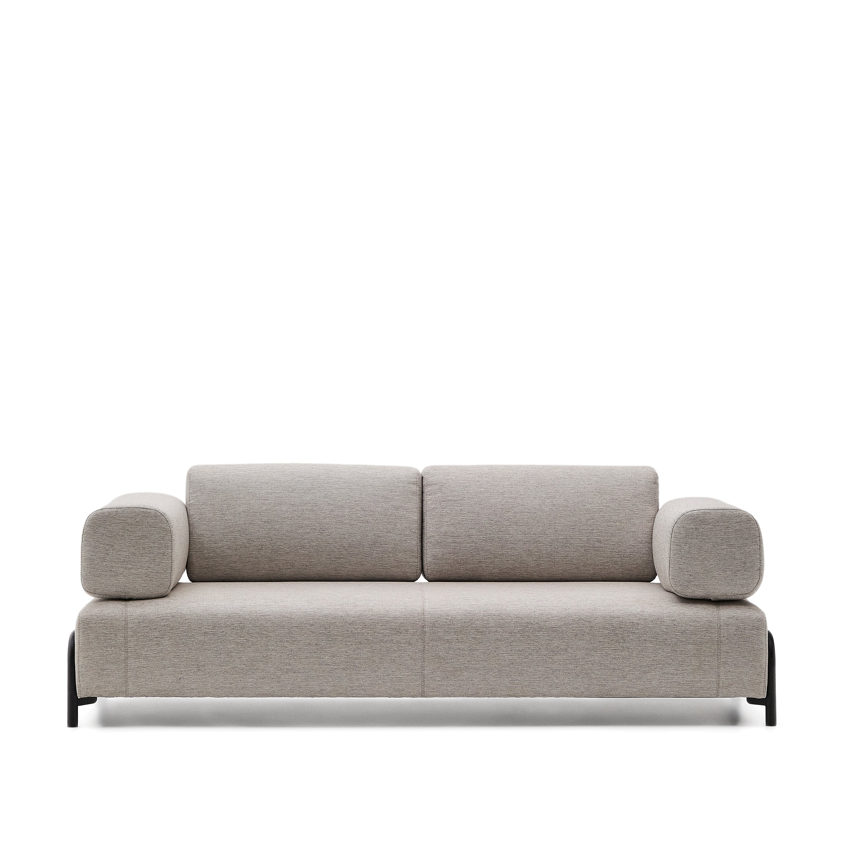 Compo 3 seater sofa in Beige-Grey, 232 cm - Product Image