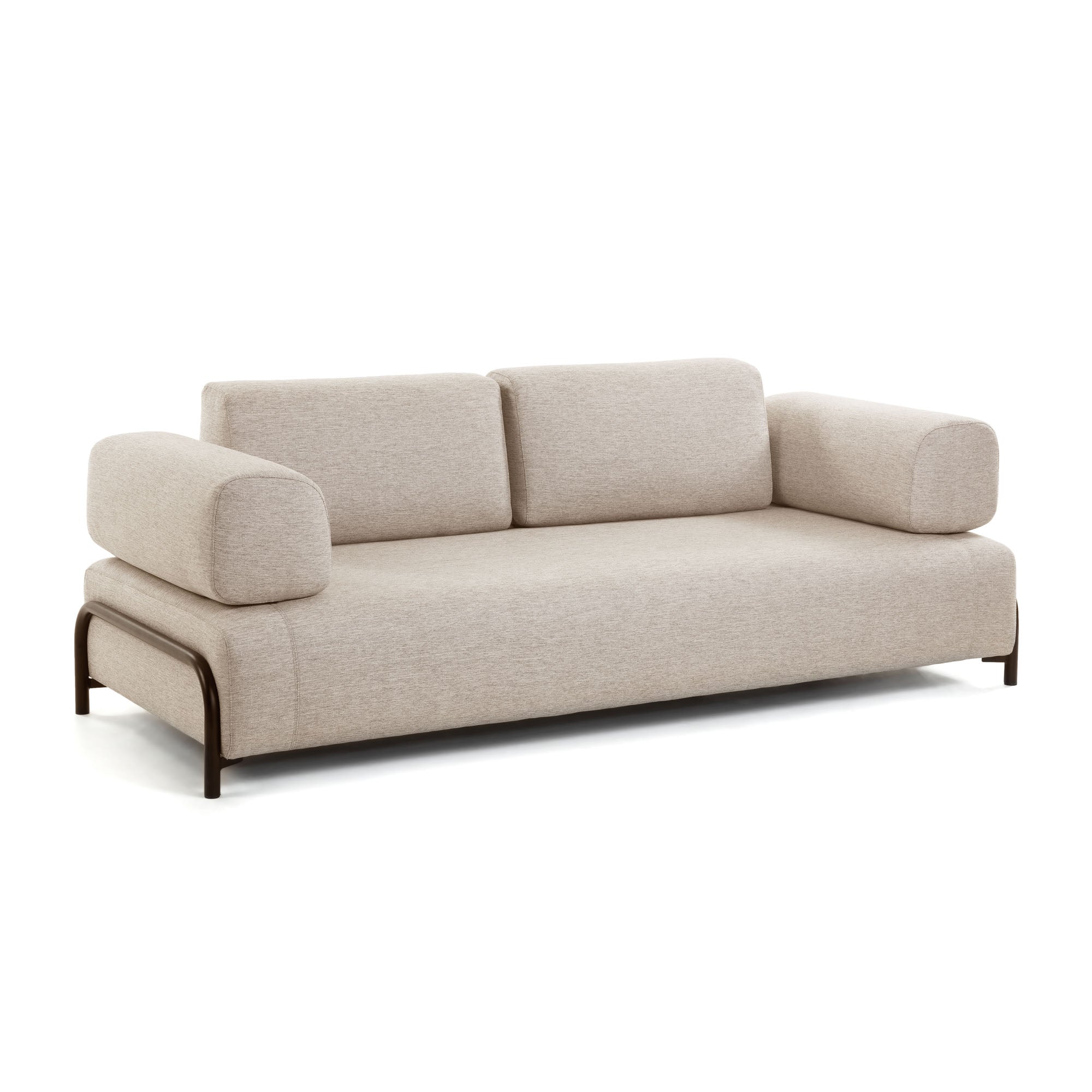 Compo 3 seater sofa in Beige-Grey, 232 cm - Product Image