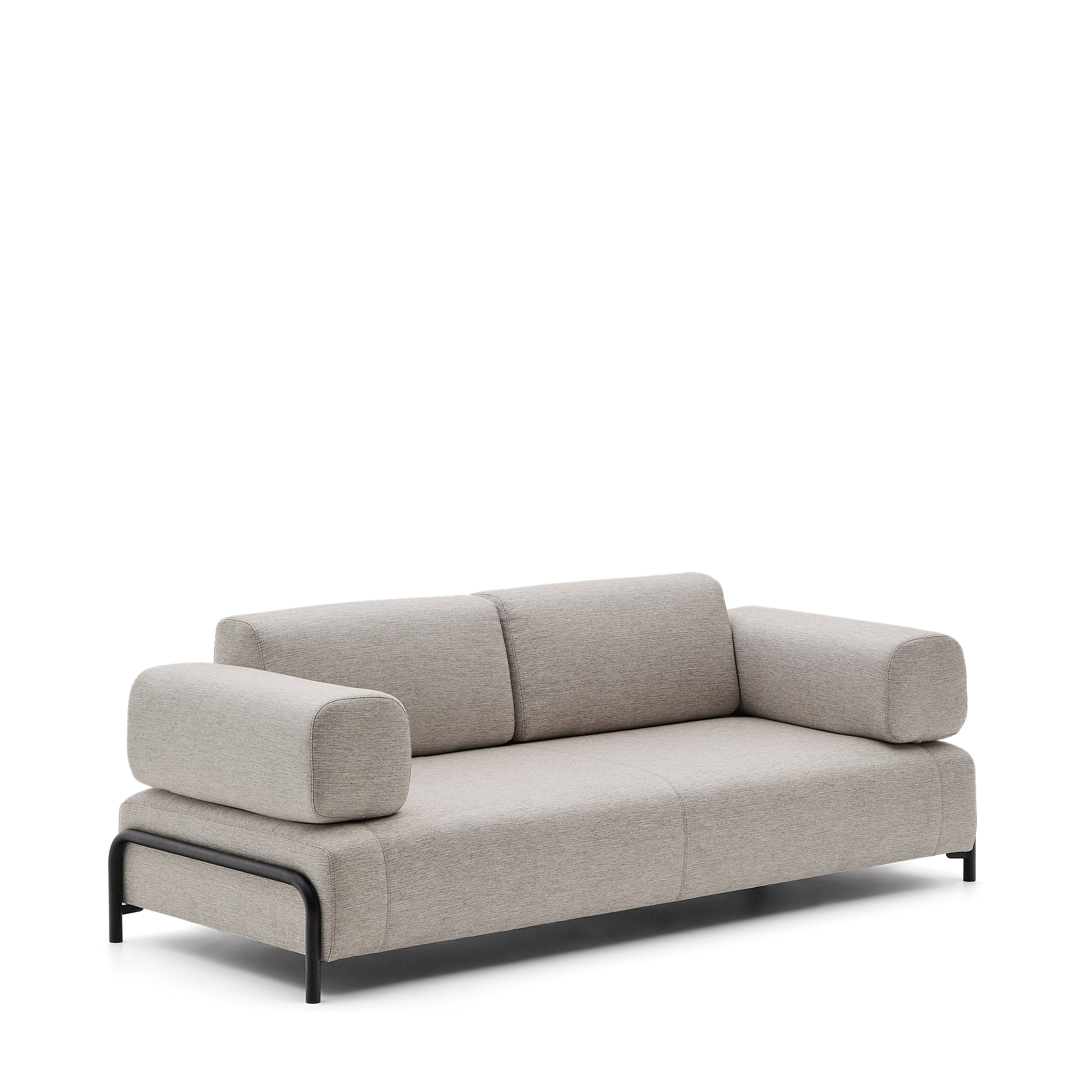 Compo 3 seater sofa in Beige-Grey, 232 cm - Product Image