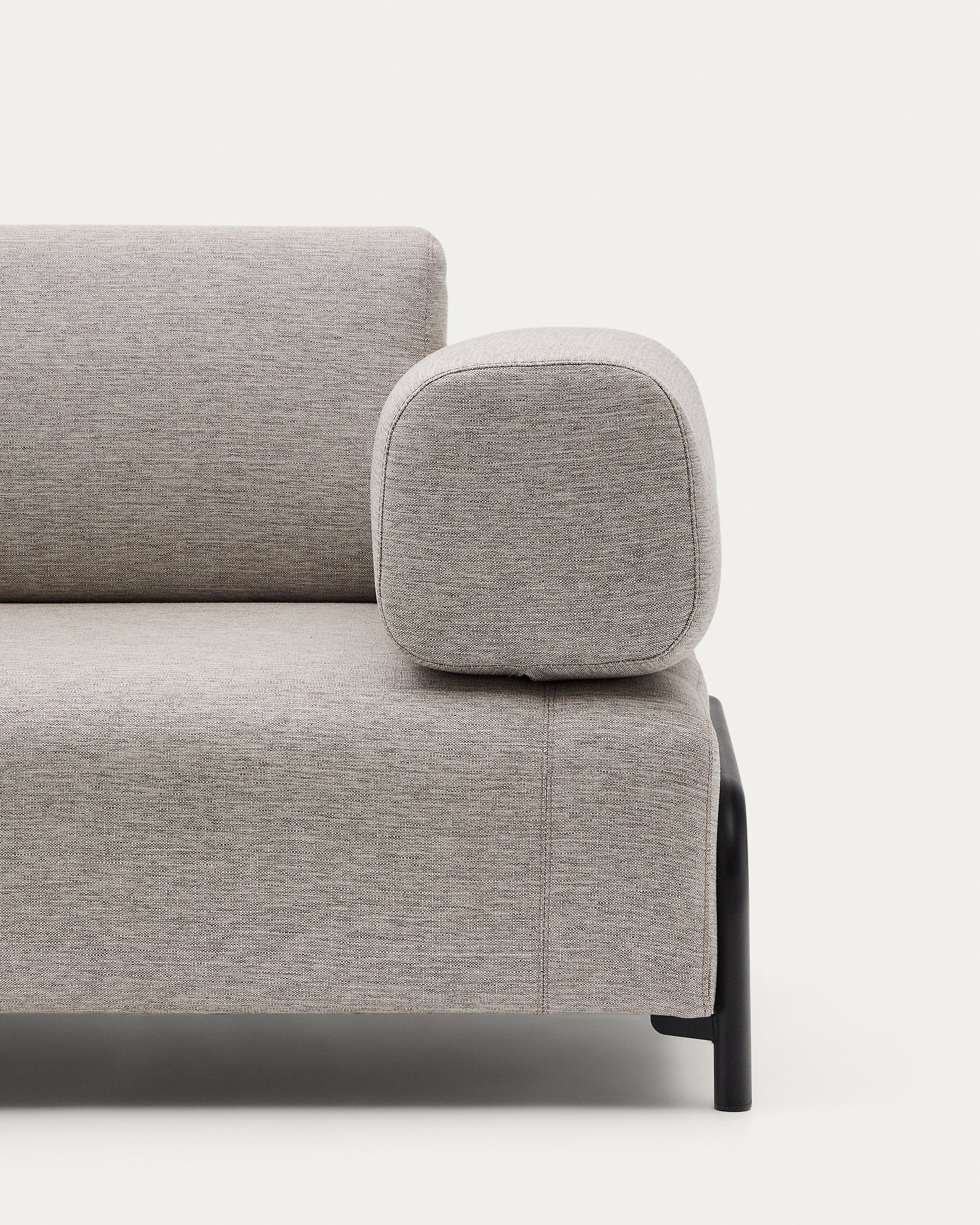 Compo 3 seater sofa in Beige-Grey, 232 cm - Detail