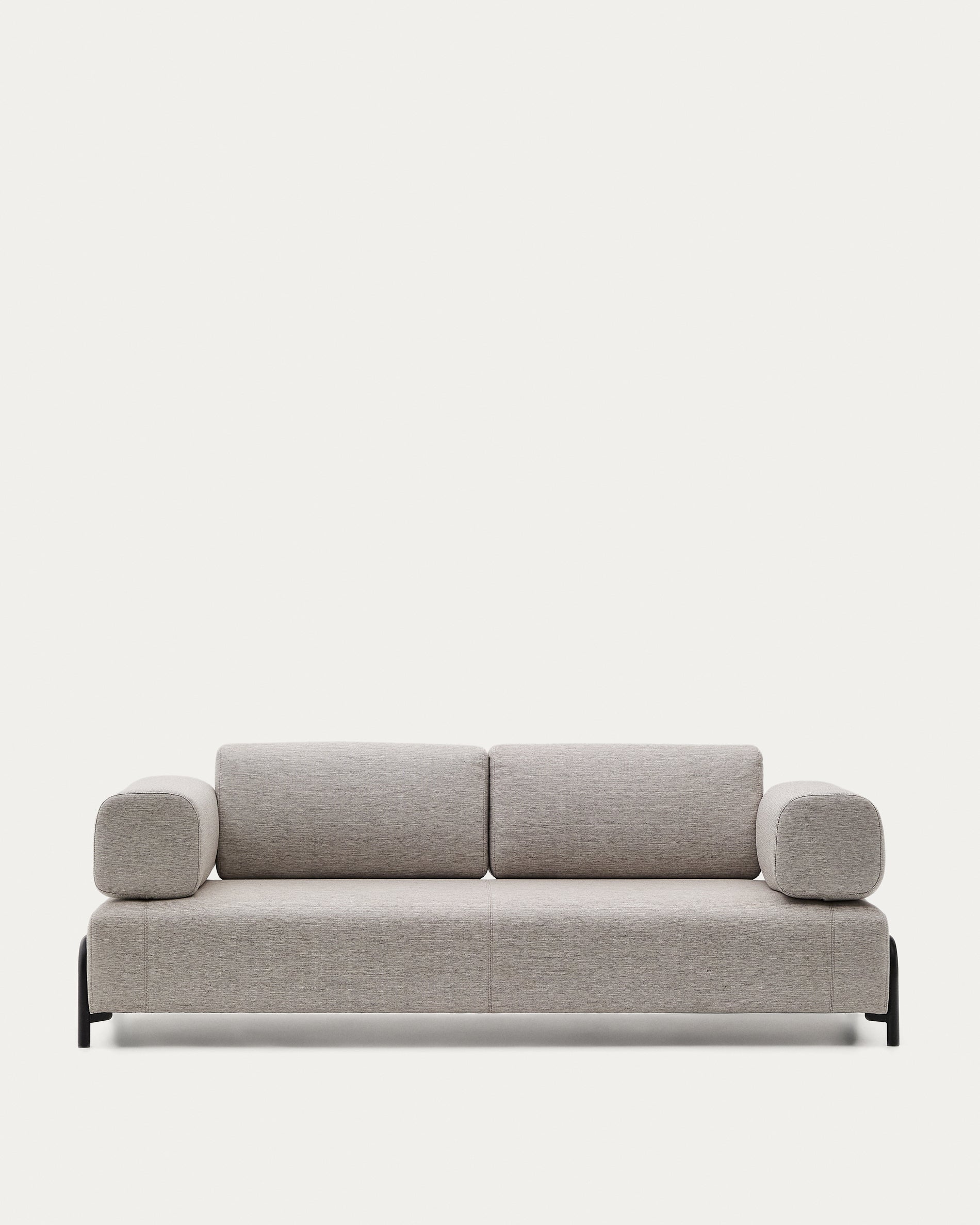 Compo 3 seater sofa in Beige-Grey, 232 cm - Product View