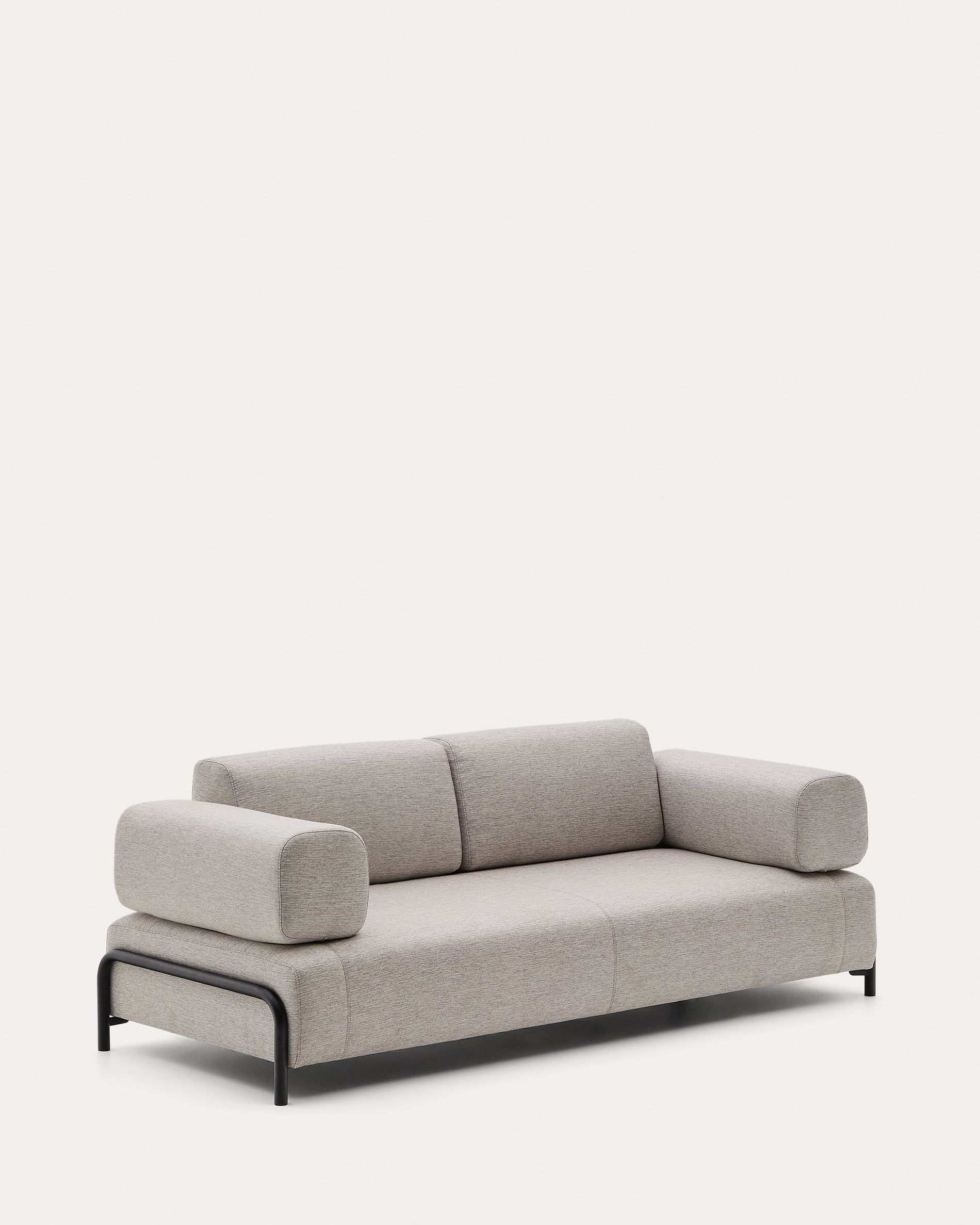 Compo 3 seater sofa in Beige-Grey, 232 cm - Product View