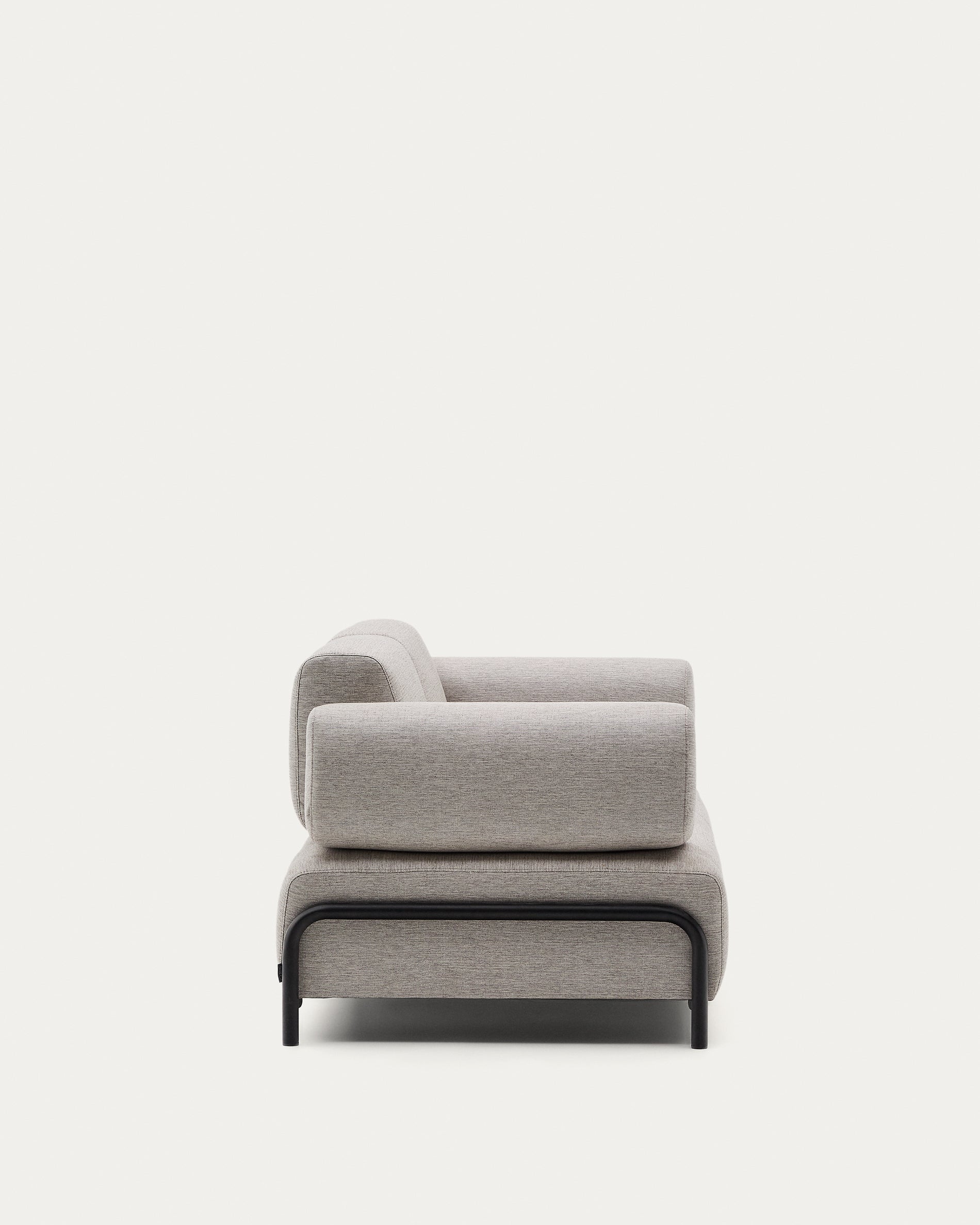 Compo 3 seater sofa in Beige-Grey, 232 cm - Product View