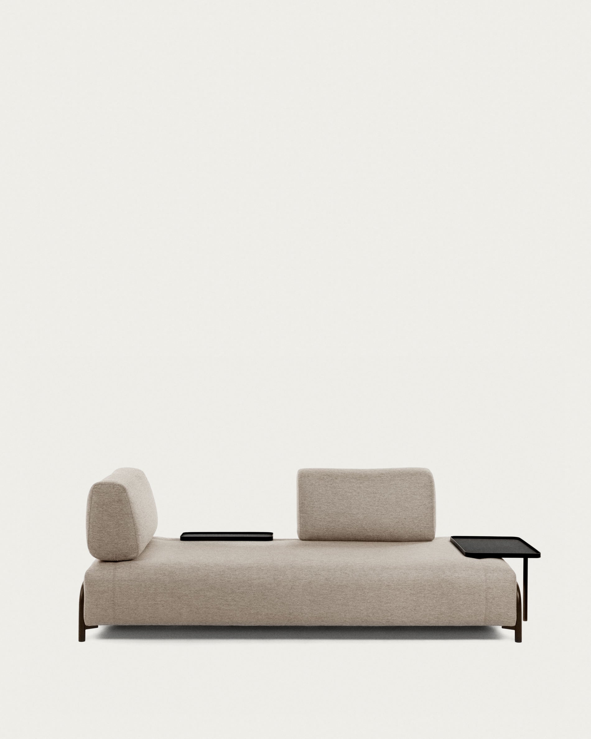 Compo 3 seater sofa in Beige-Grey, 232 cm - Product View