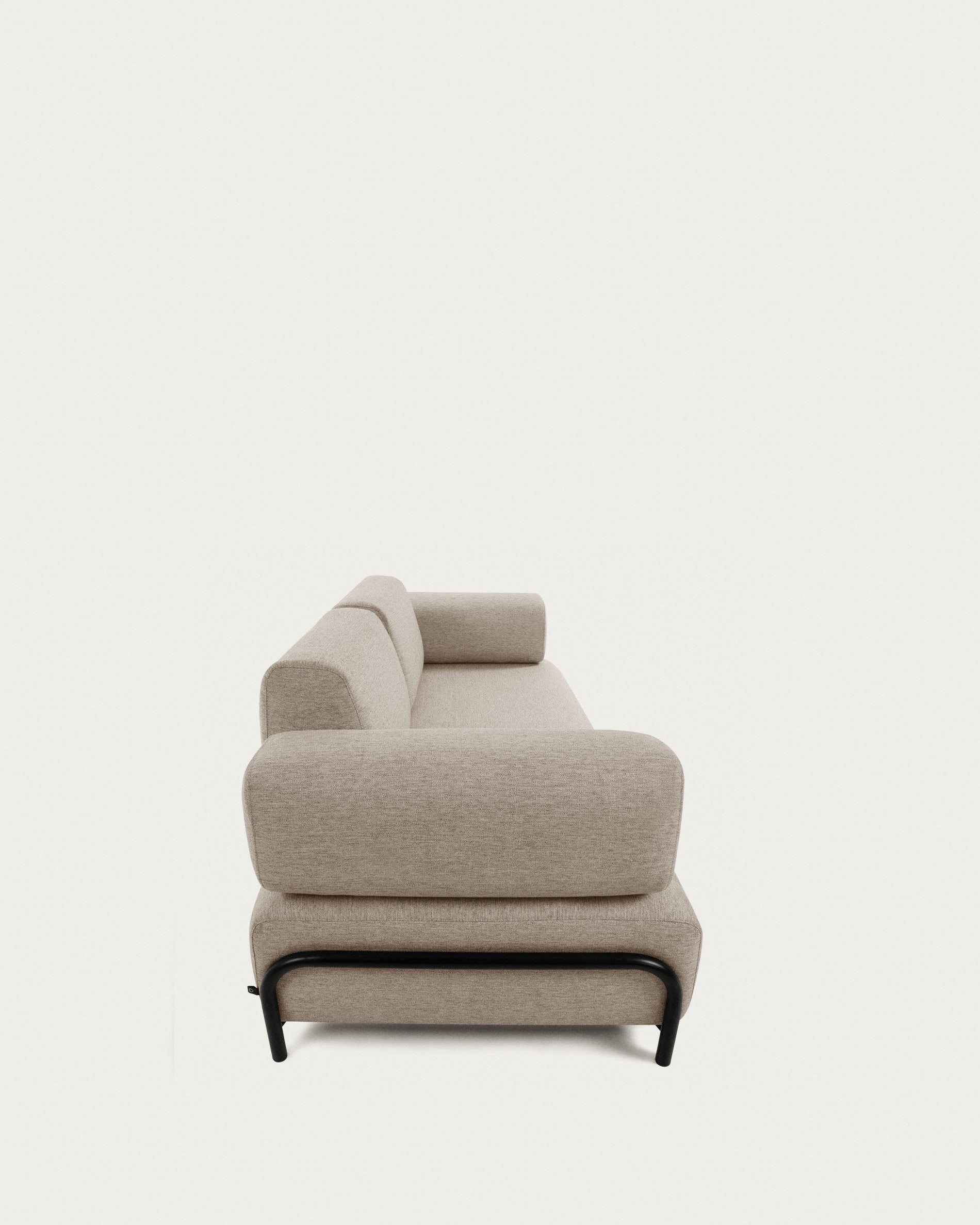 Compo 3 seater sofa in Beige-Grey, 232 cm - Product View