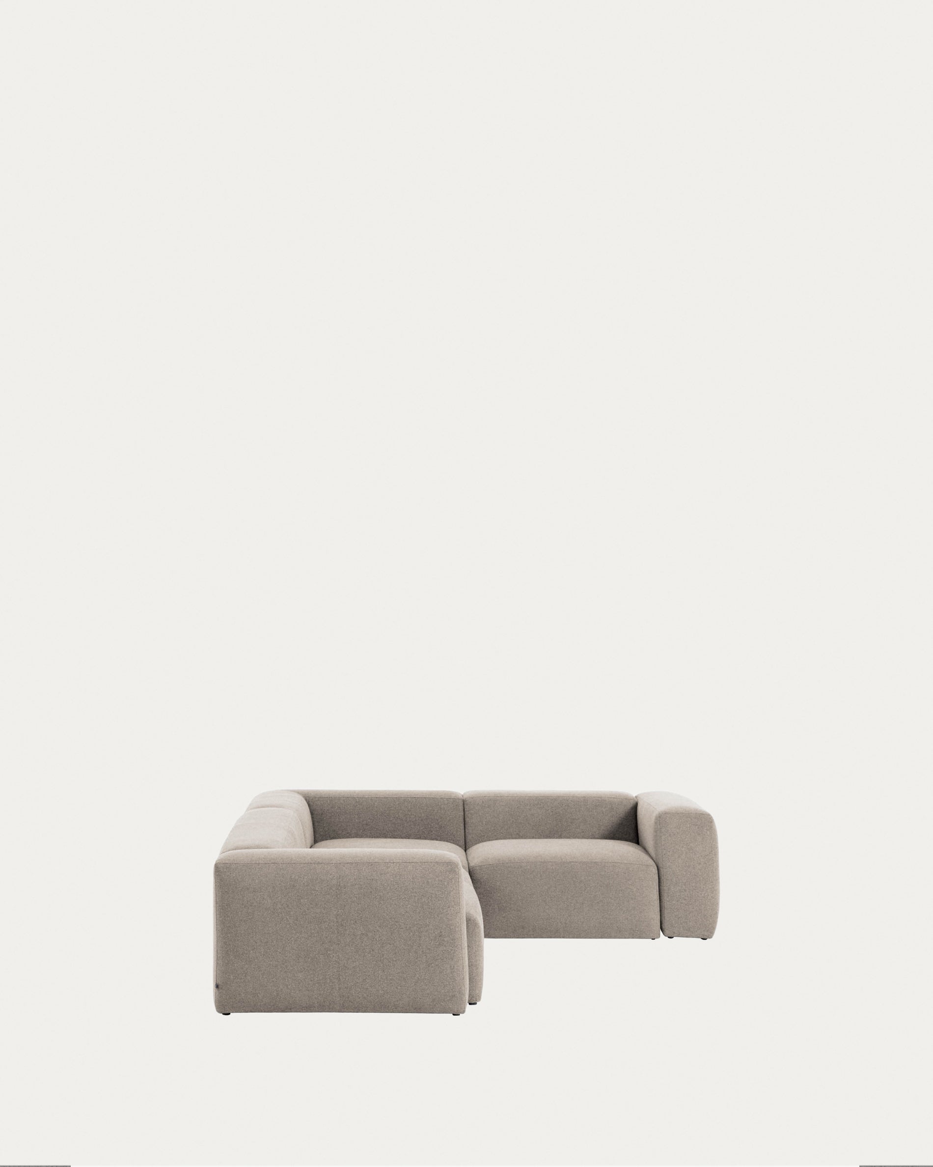 Blok 4 seater corner sofa in beige, 320 x 230 cm / 230 x 320 cm - Product View