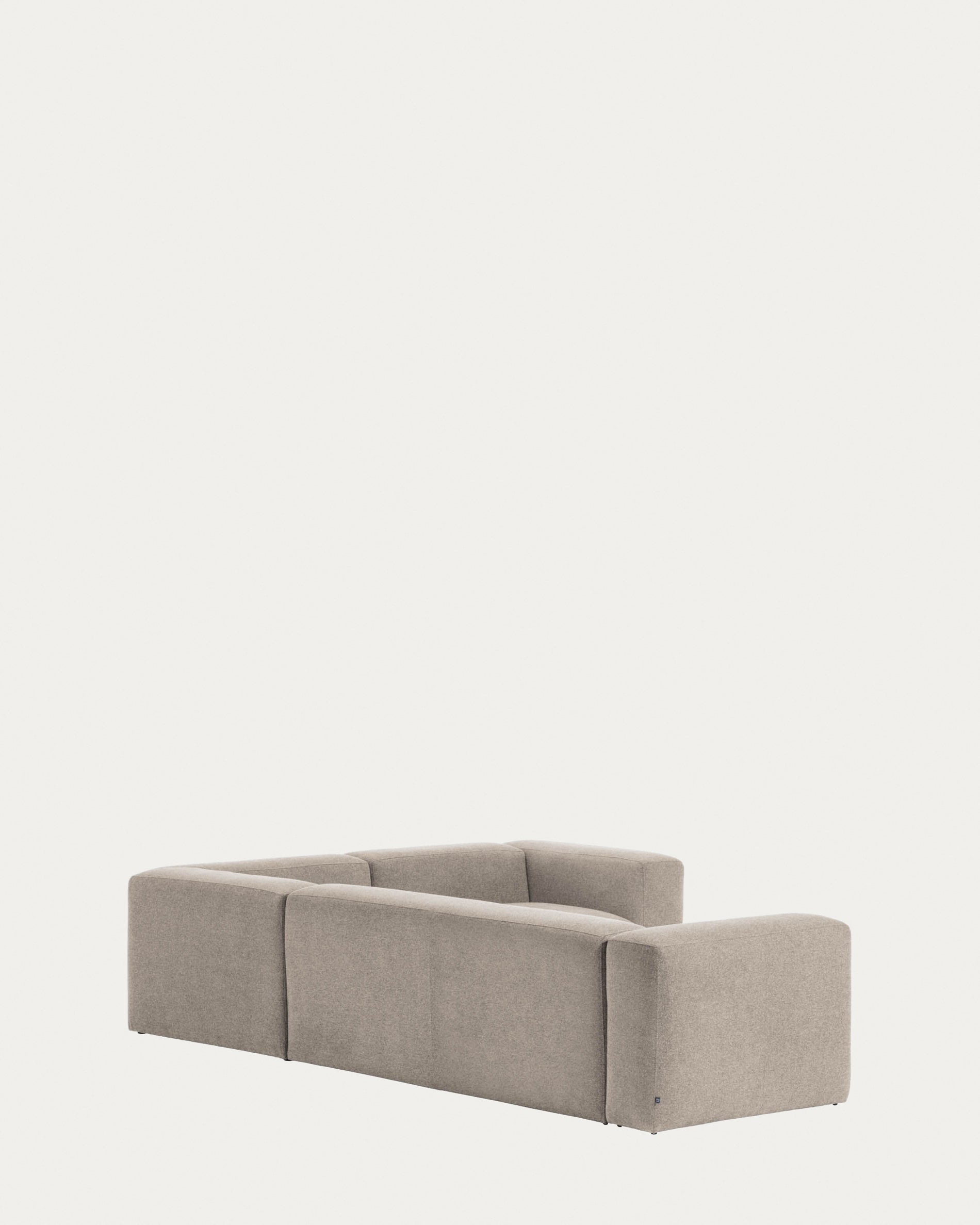 Blok 4 seater corner sofa in beige, 320 x 230 cm / 230 x 320 cm - Product View
