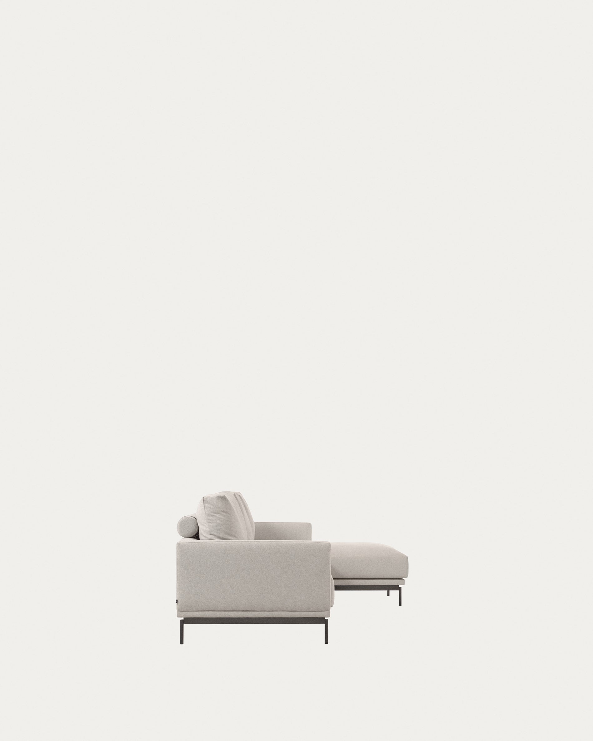 Galene 3 seater sofa with right-hand chaise longue in beige, 254 cm FSC Mix Credit - Product View