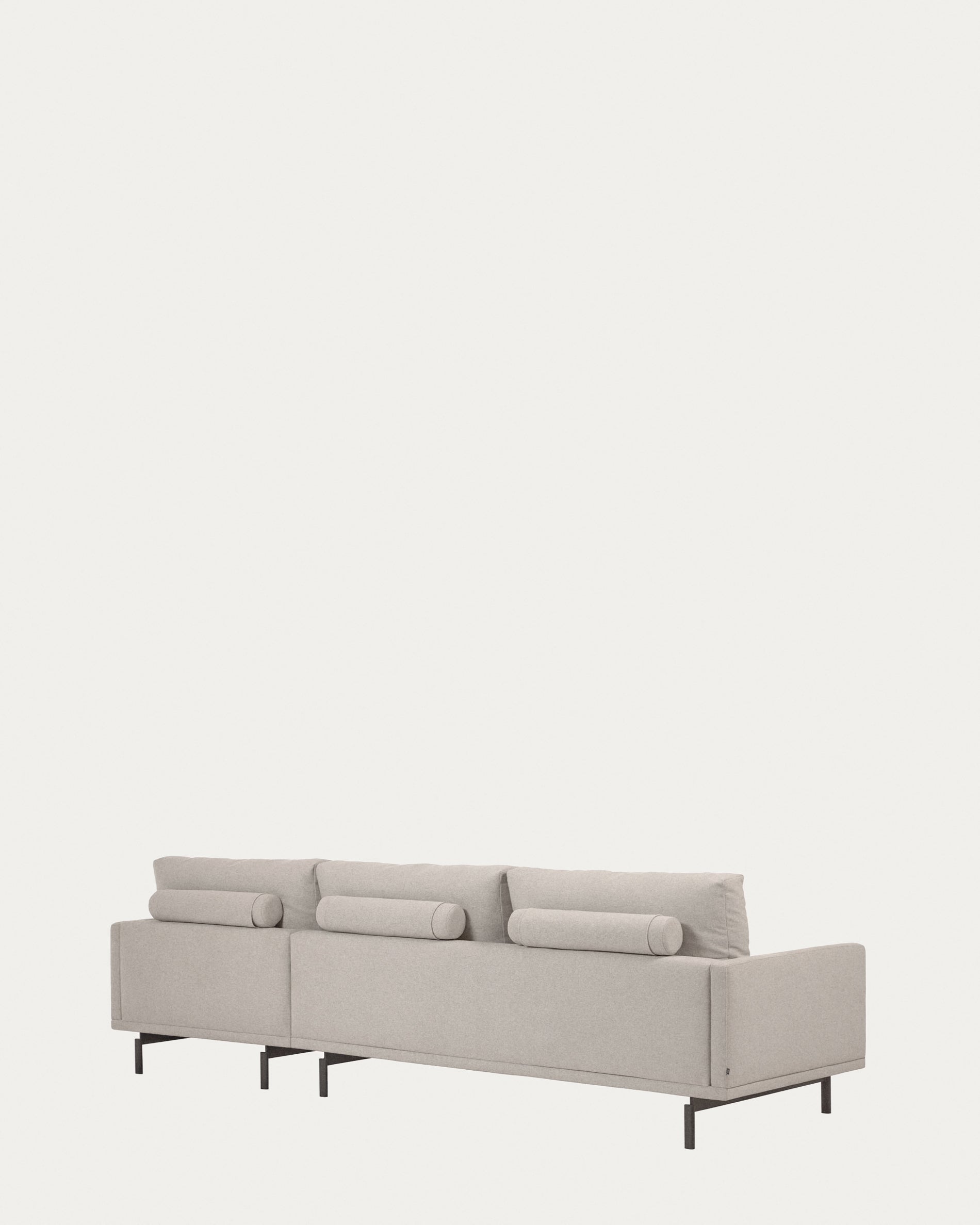 Galene 3 seater sofa with right-hand chaise longue in beige, 254 cm FSC Mix Credit - Product View