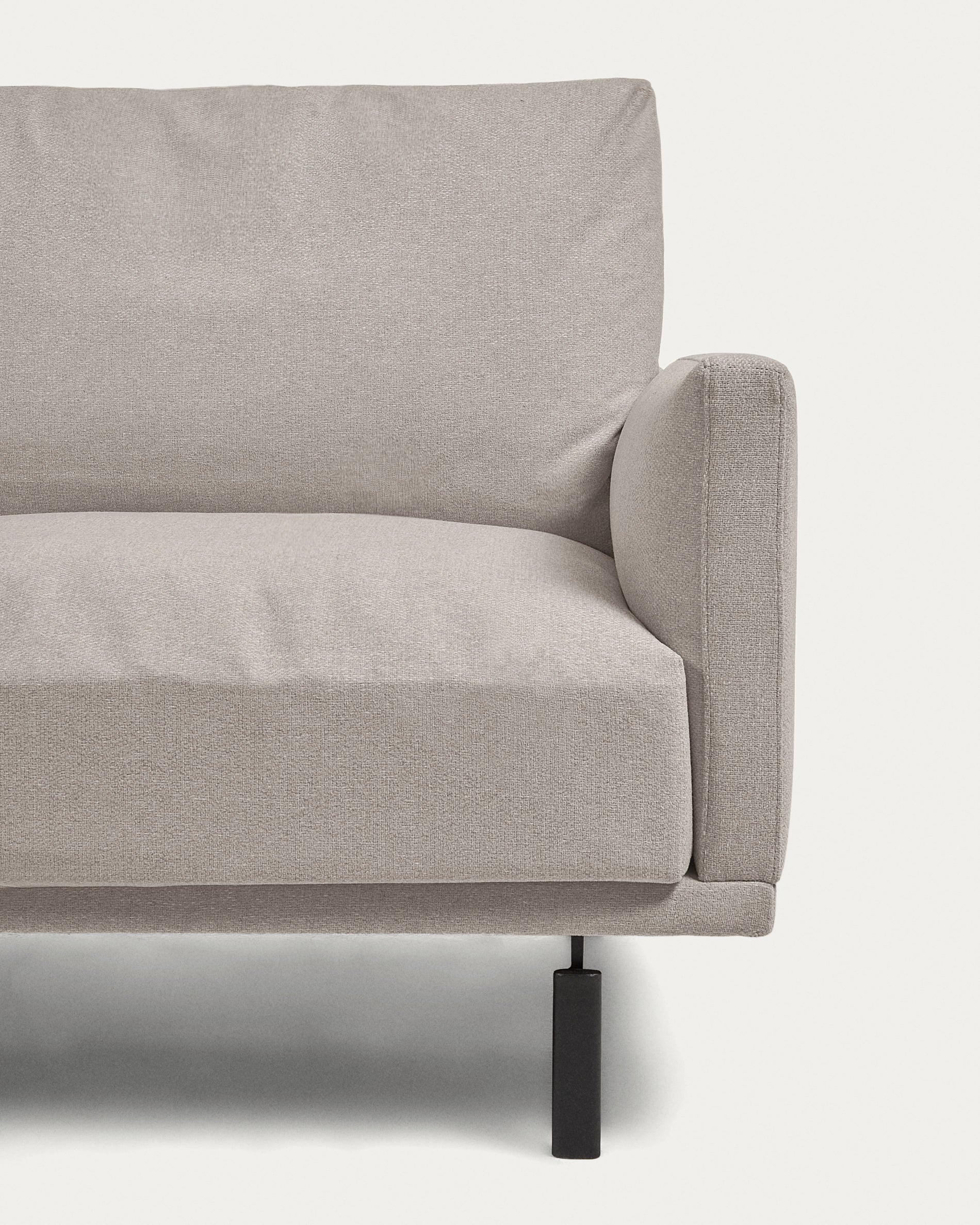 Galene 3 seater sofa with left-hand chaise longue in beige, 254 cm FSC Mix Credit - Detail