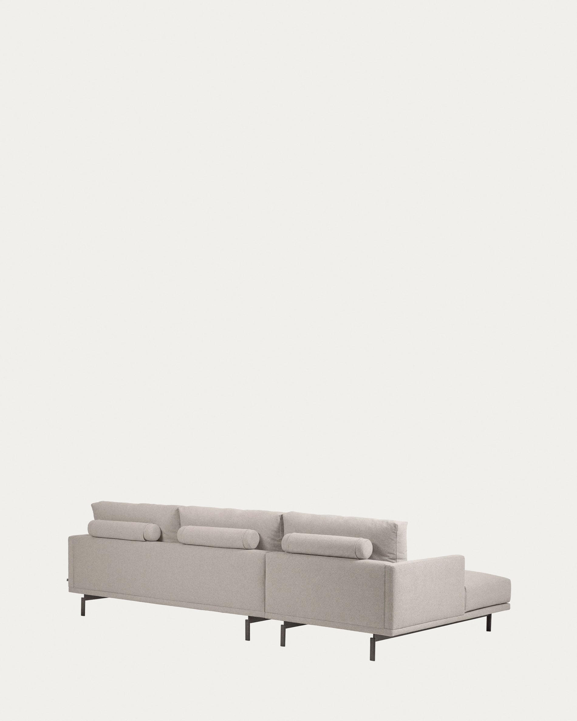 Galene 3 seater sofa with left-hand chaise longue in beige, 254 cm FSC Mix Credit - Product View