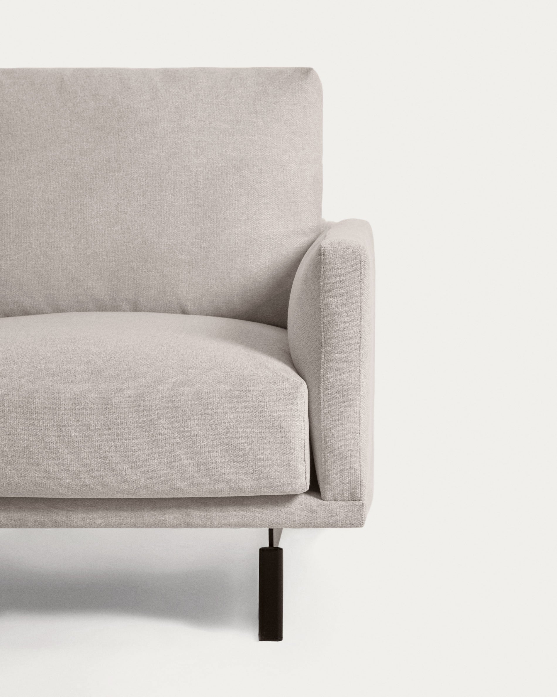 Galene 3 seater sofa with left-hand chaise longue in beige, 194 cm FSC Mix Credit - Detail
