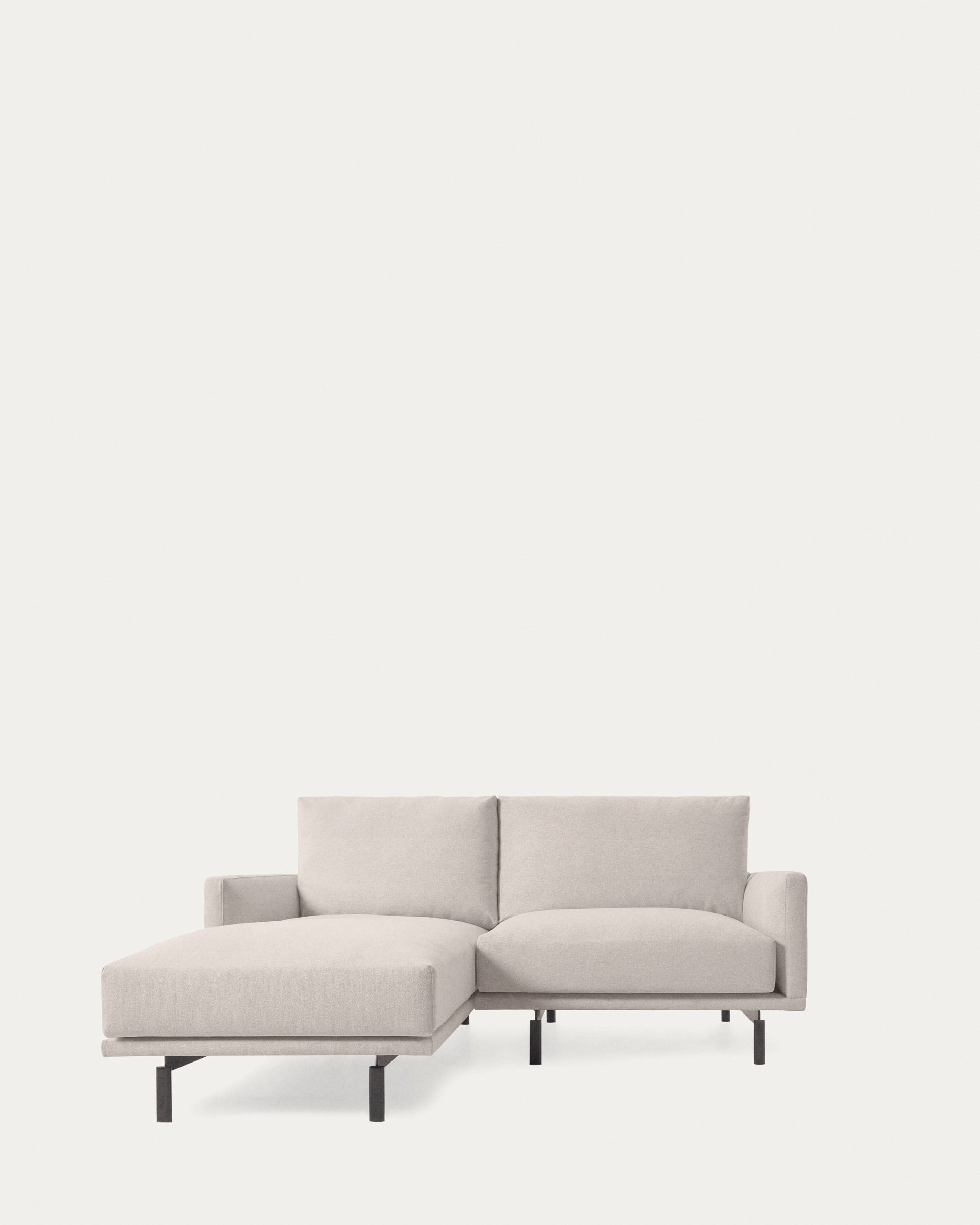 Galene 3 seater sofa with left-hand chaise longue in beige, 194 cm FSC Mix Credit - Product View