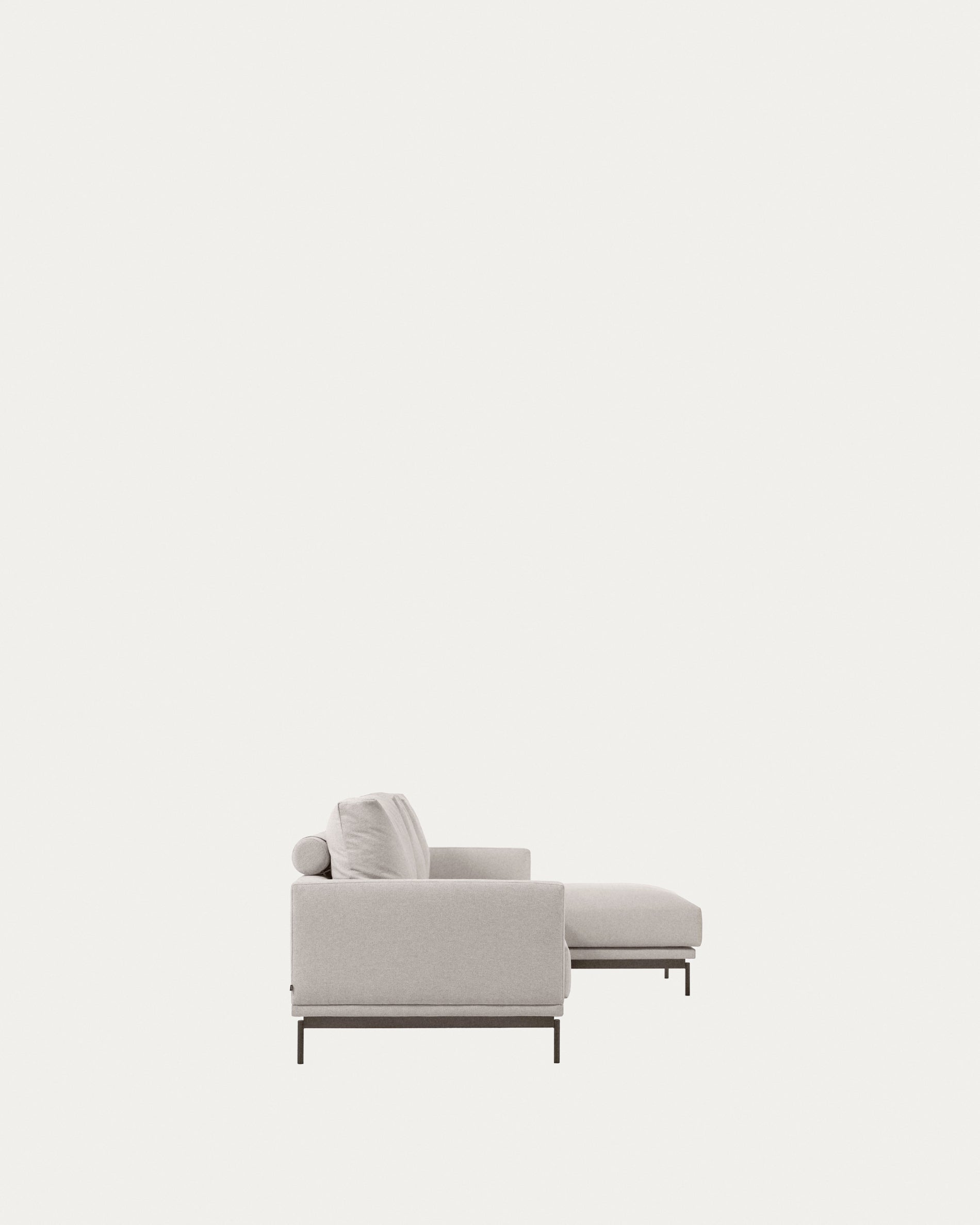 Galene 4 seater sofa with right-hand chaise longue in beige, 314 cm FSC Mix Credit - Product View