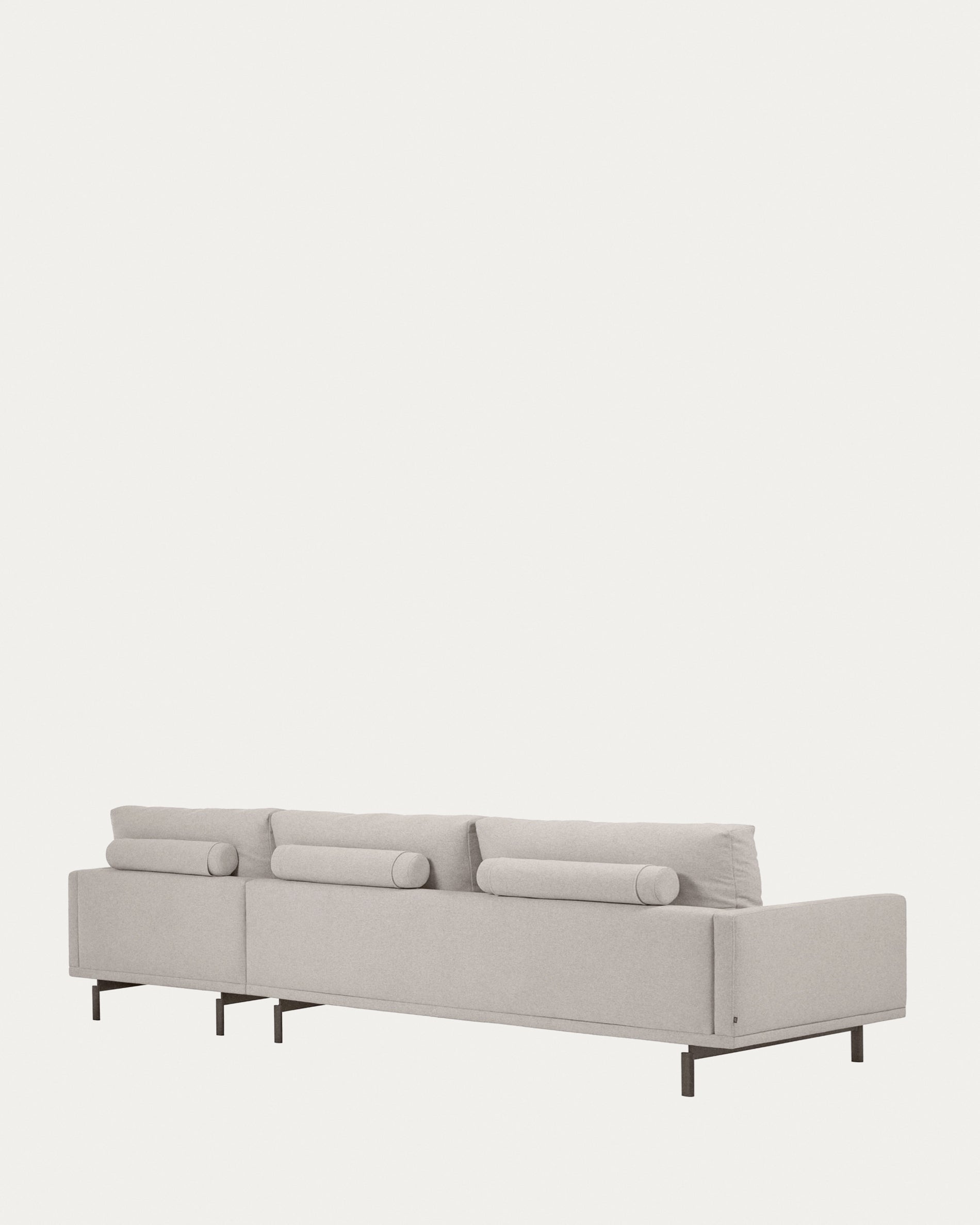 Galene 4 seater sofa with right-hand chaise longue in beige, 314 cm FSC Mix Credit - Product View