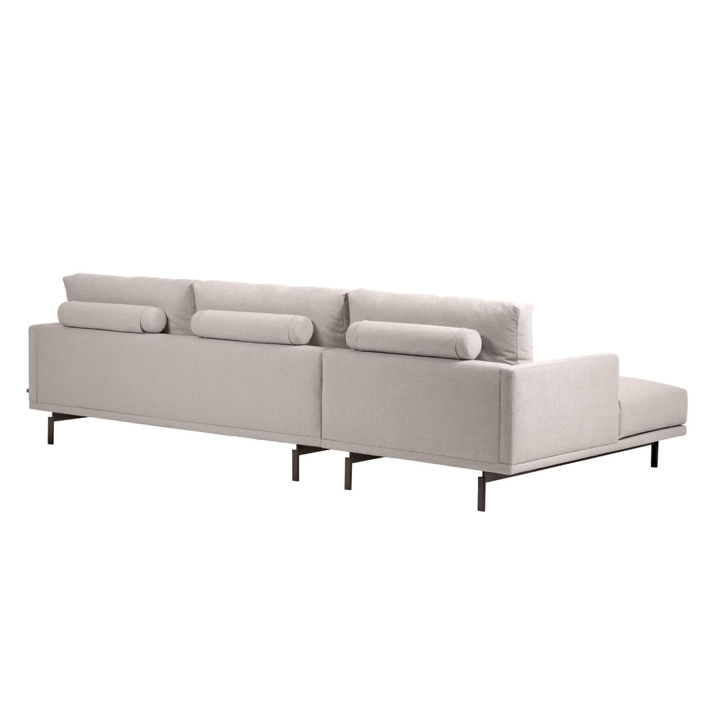 Galene 4 seater sofa with left-hand chaise longue in beige, 314 cm FSC Mix Credit - Product Image