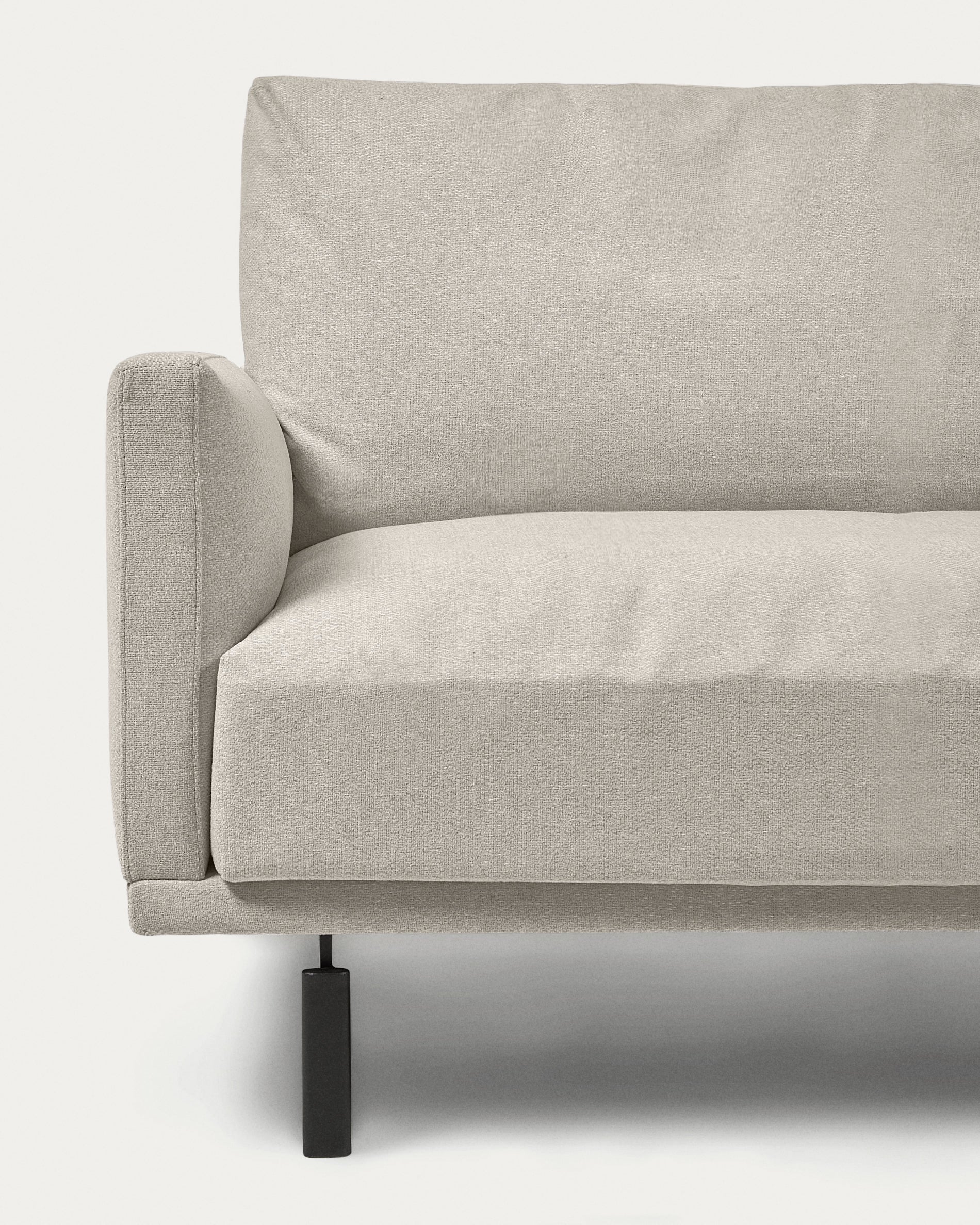 Galene 4 seater sofa with left-hand chaise longue in beige, 314 cm FSC Mix Credit - Detail