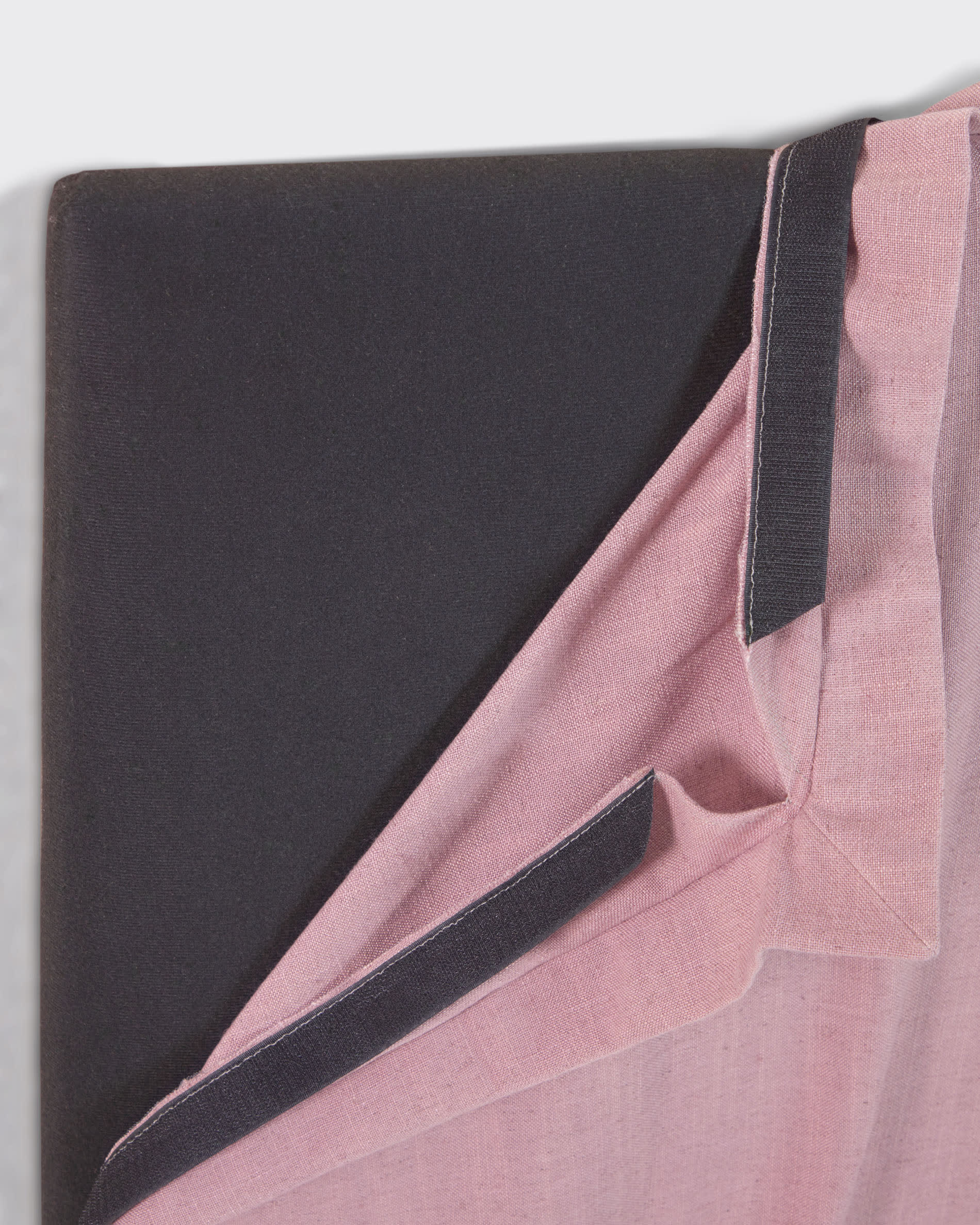 Tanit fejvég rózsaszín vászon levehető huzattal, 90 cm-es ágyakhoz