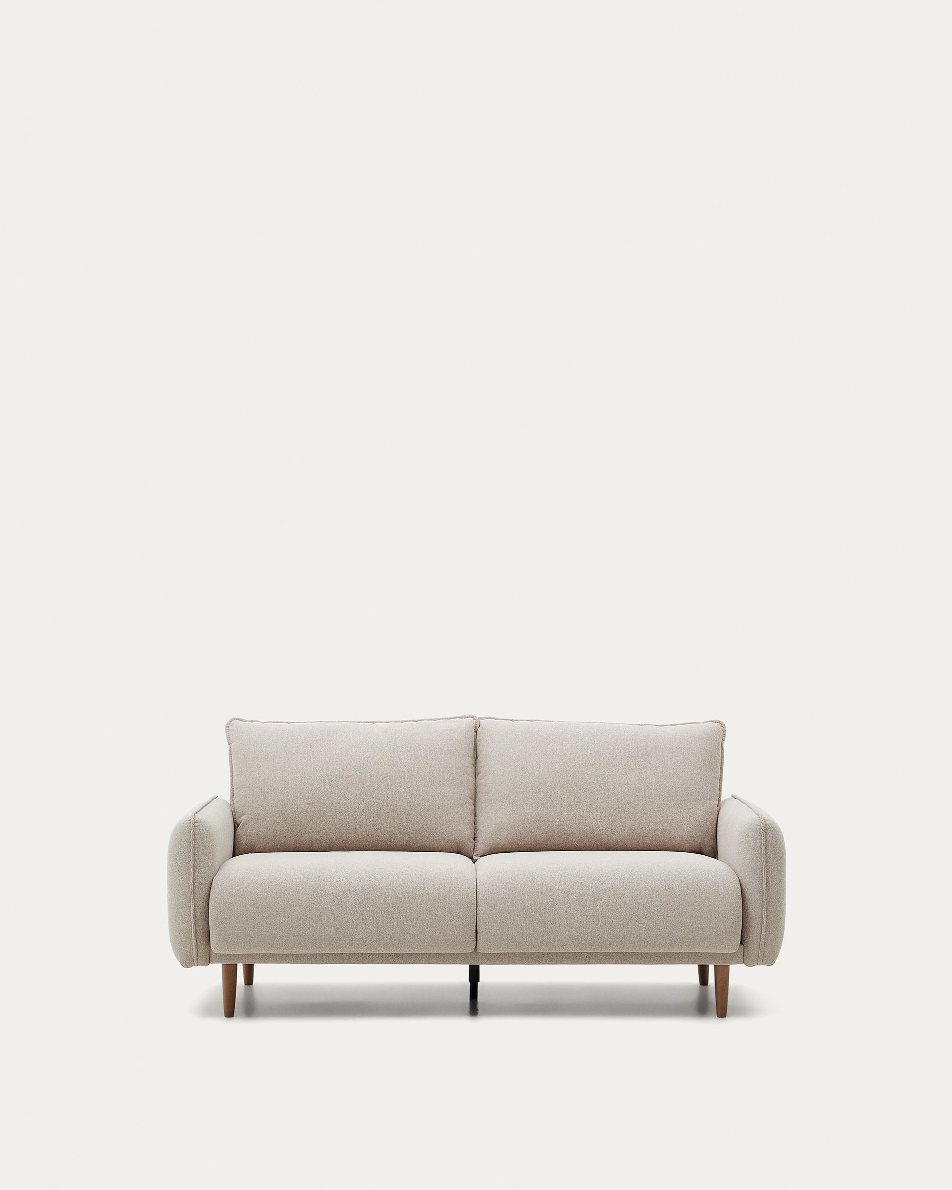 Carlota two-person sofa in beige, 184 cm