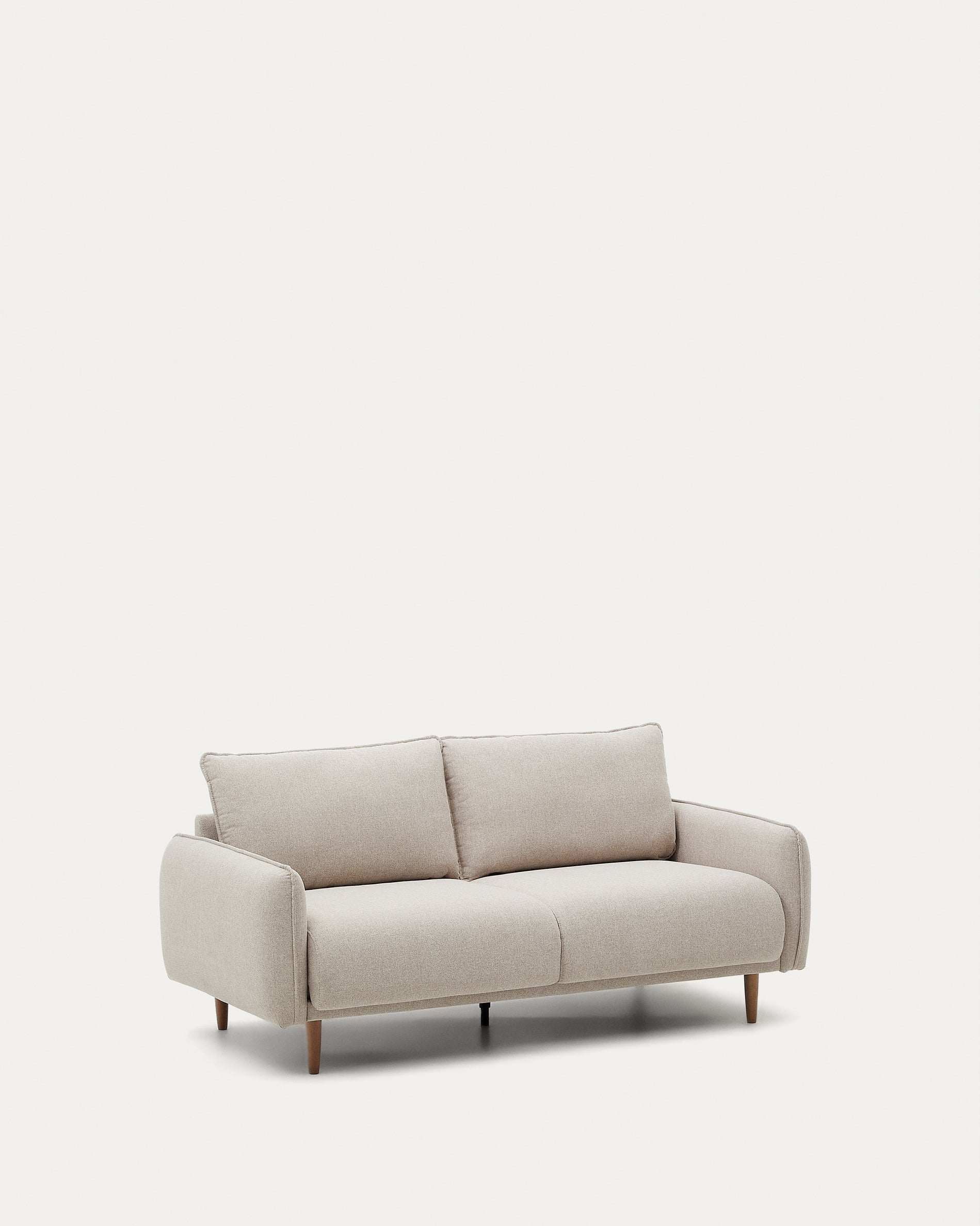 Carlota two-person sofa in beige, 184 cm