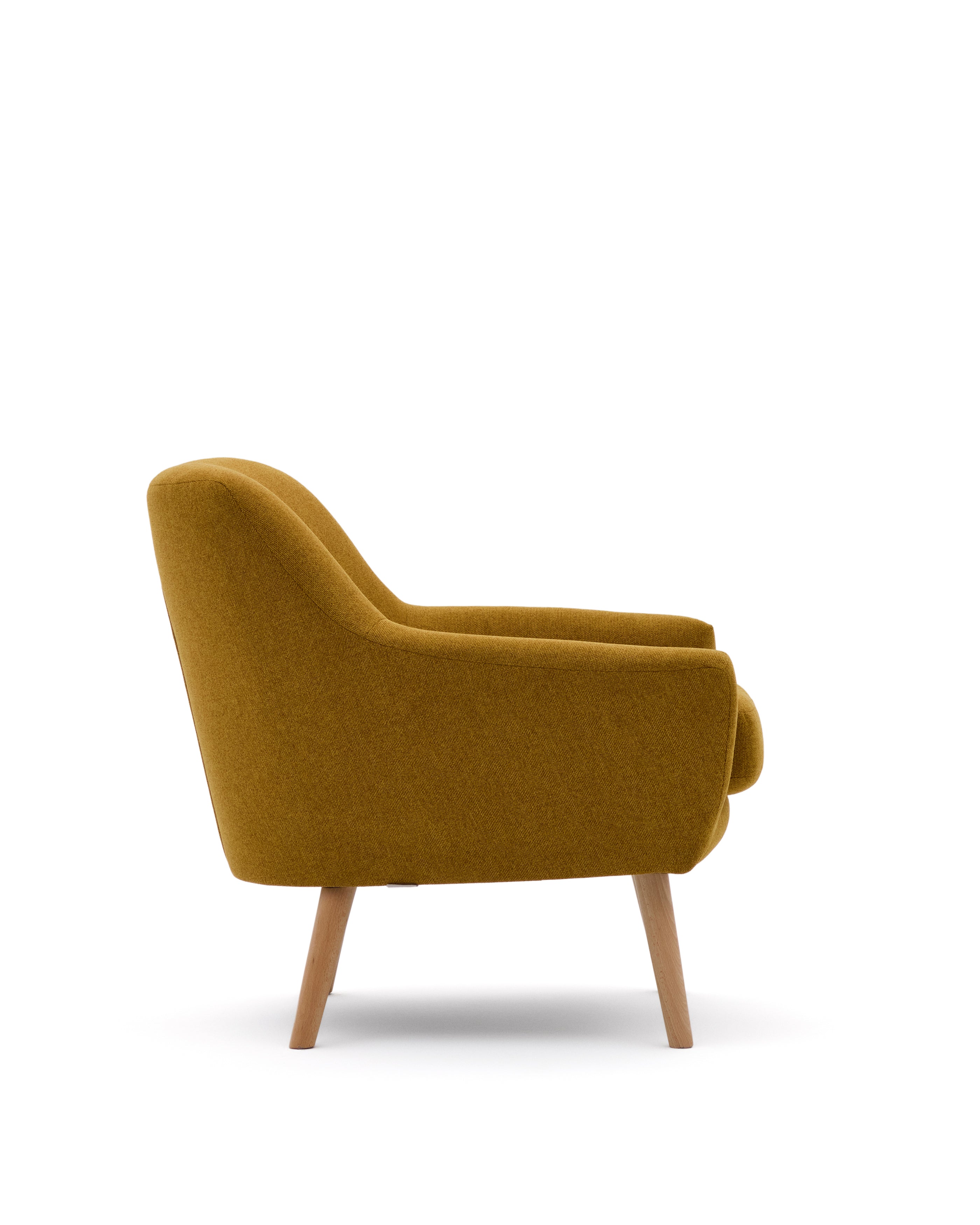 Candela mustard-coloured armchair - Product Image