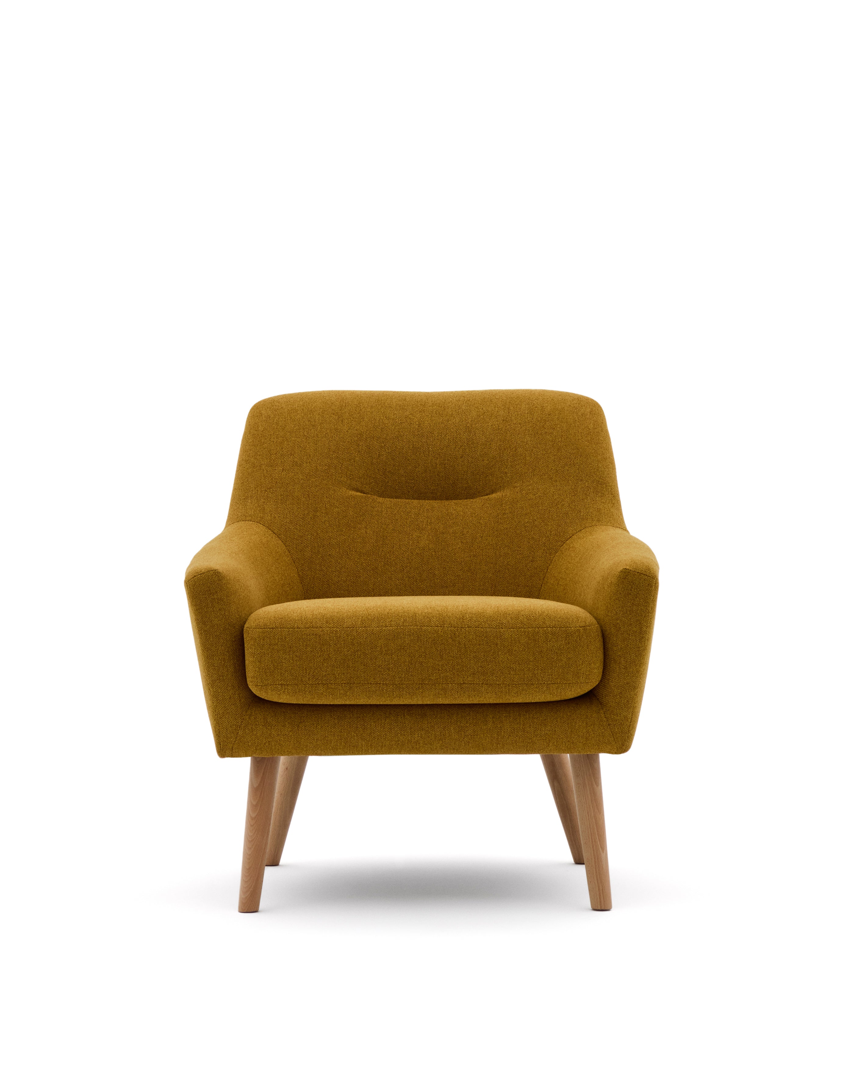 Candela mustard-coloured armchair - Product Image