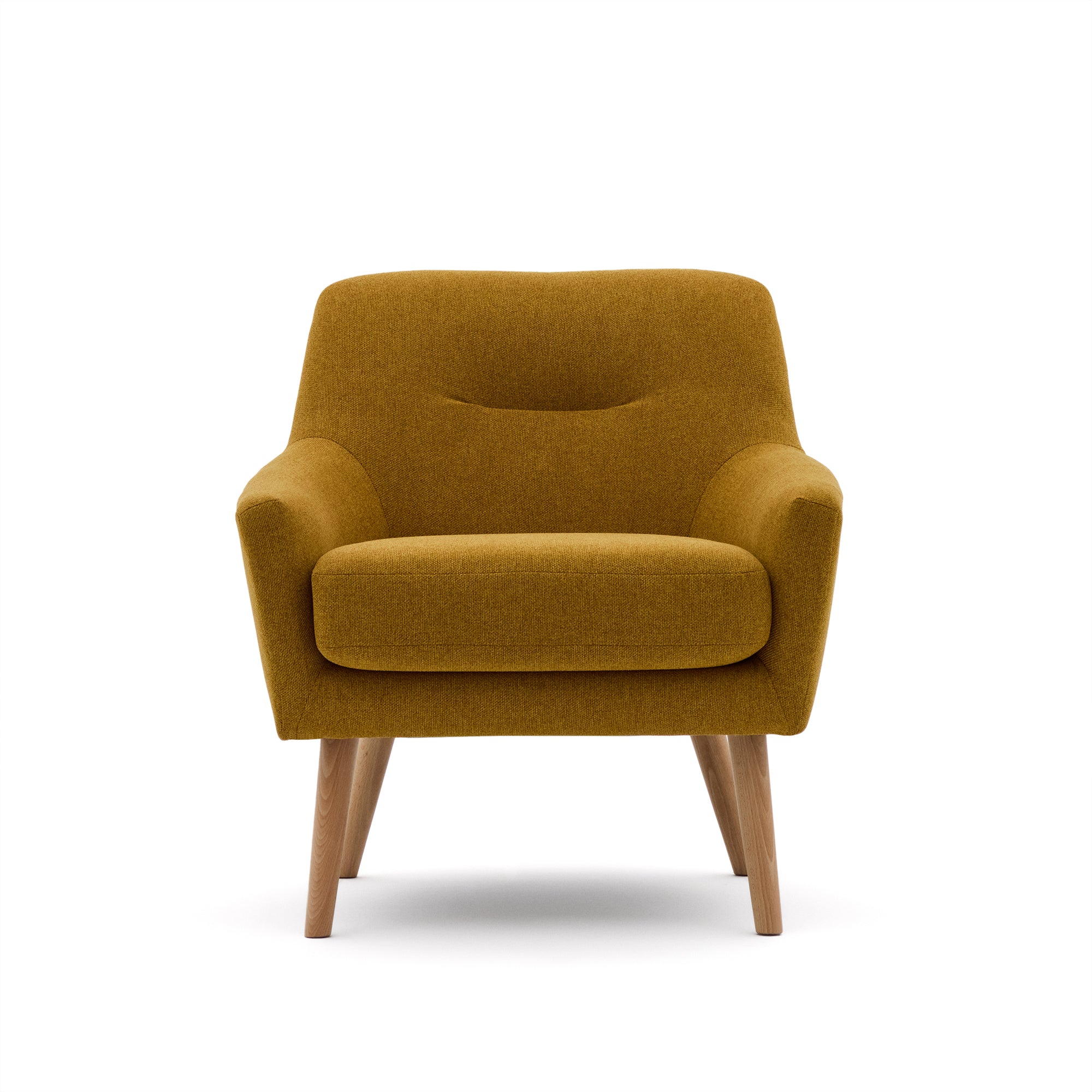 Candela mustard-coloured armchair - Product Image