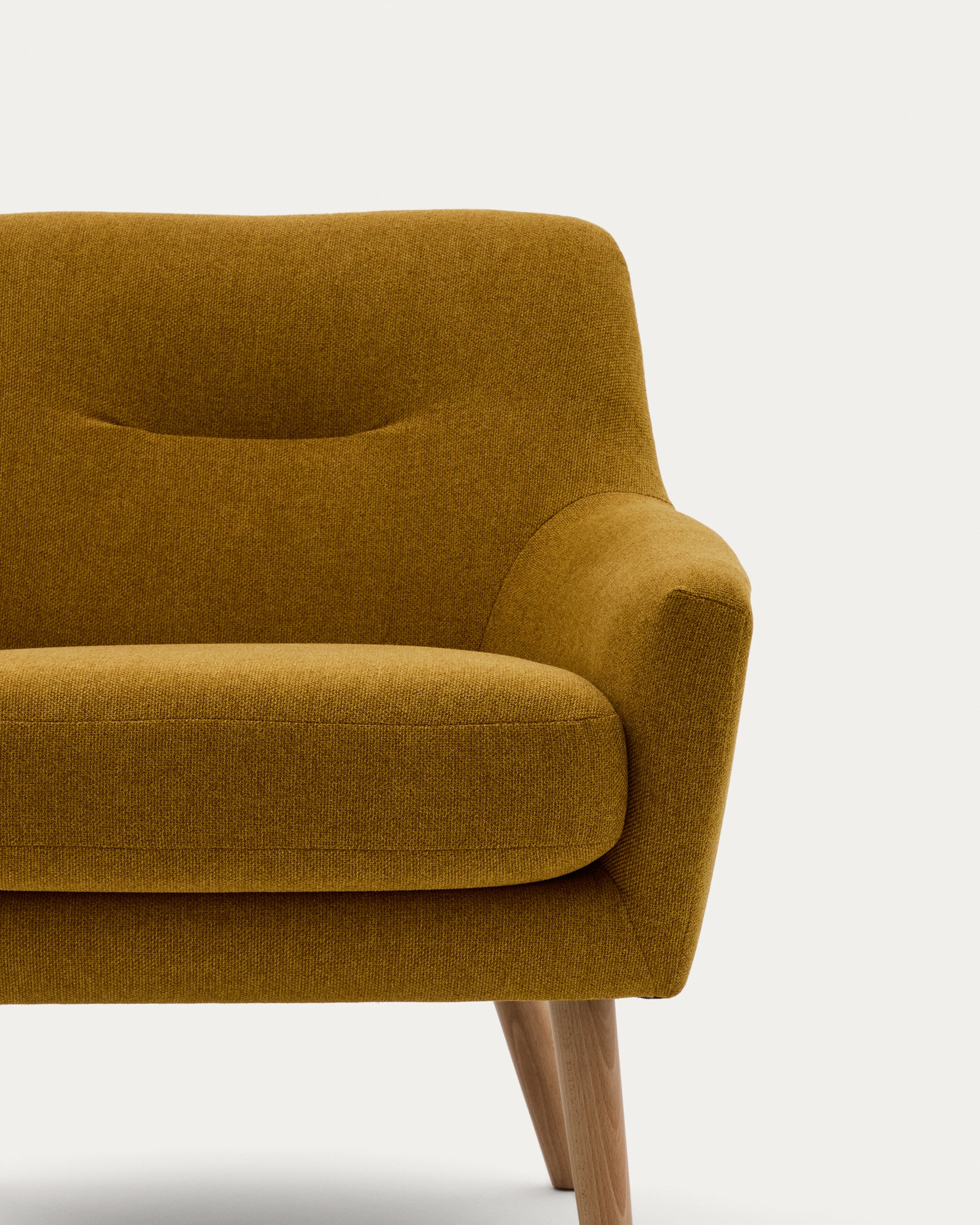 Candela mustard-coloured armchair - Detail