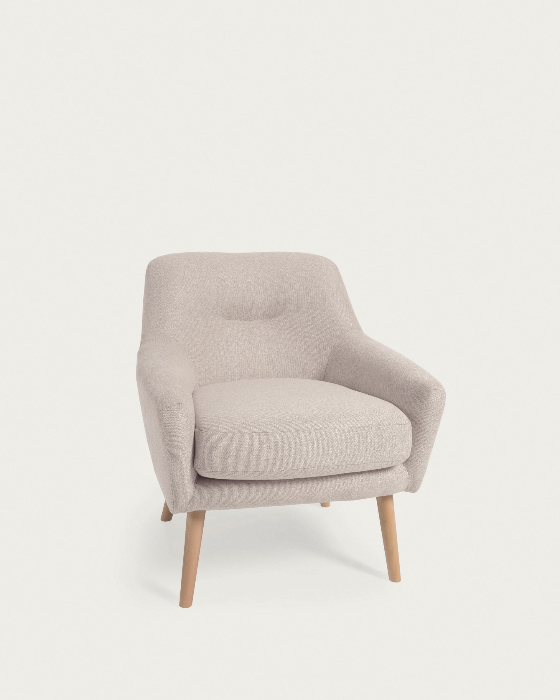 Candela armchair in beige FSC Mix Credit - Product View