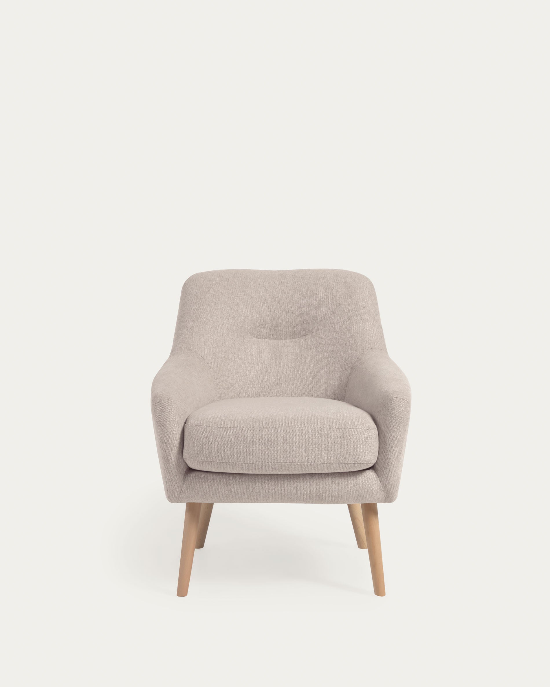 Candela armchair in beige FSC Mix Credit - Product View