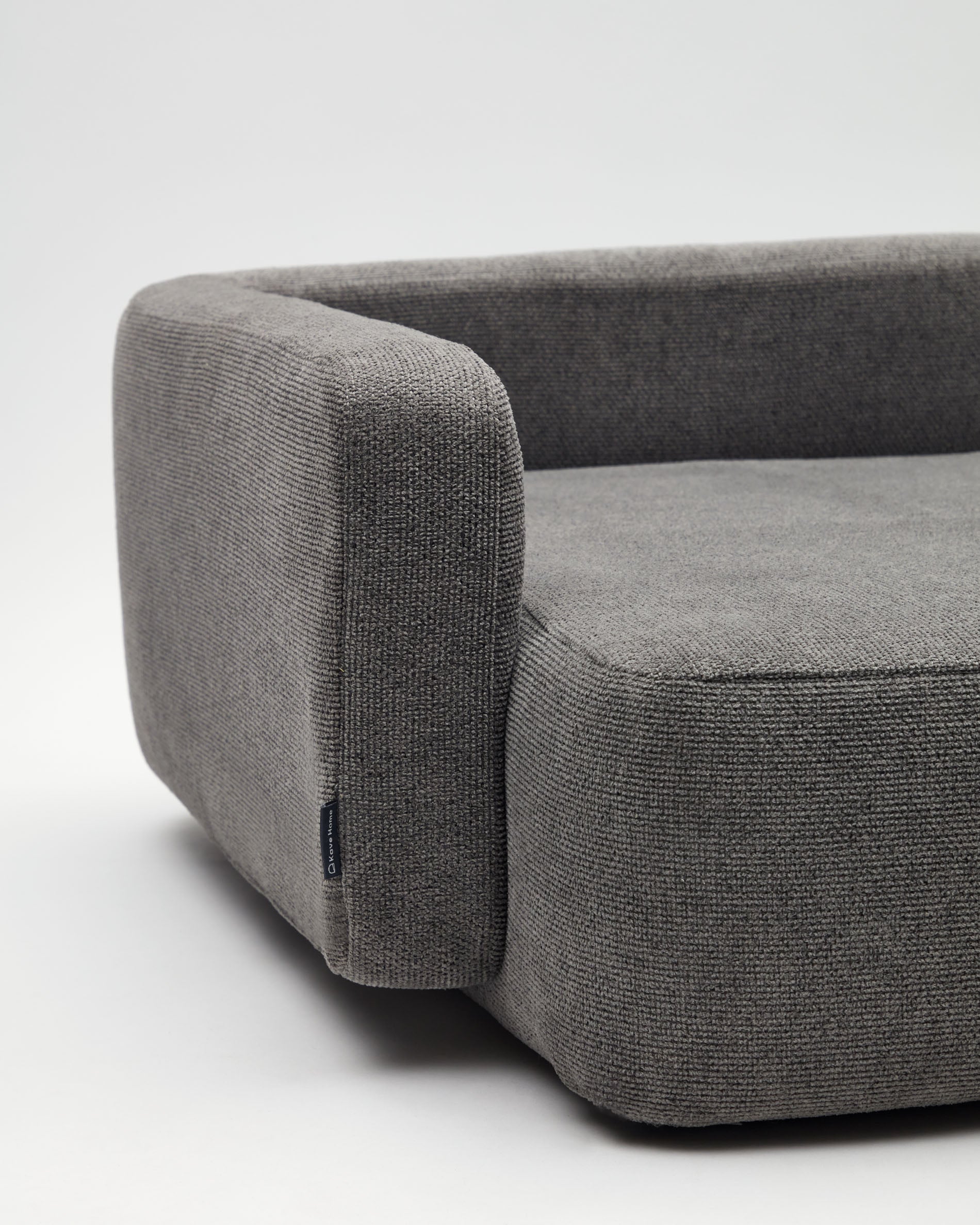 Bowie cover for large bed for pets in dark grey 73 x 98 cm - Detail