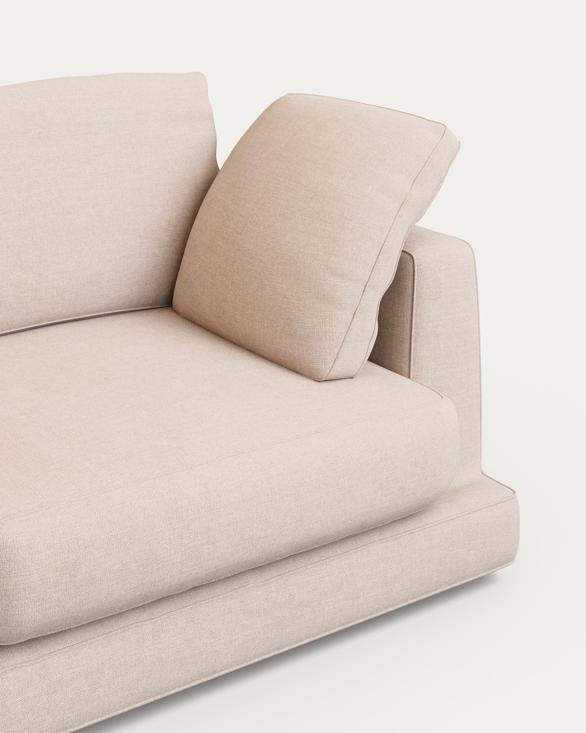 Gala 3-seater sofa beige 210cm - Detail