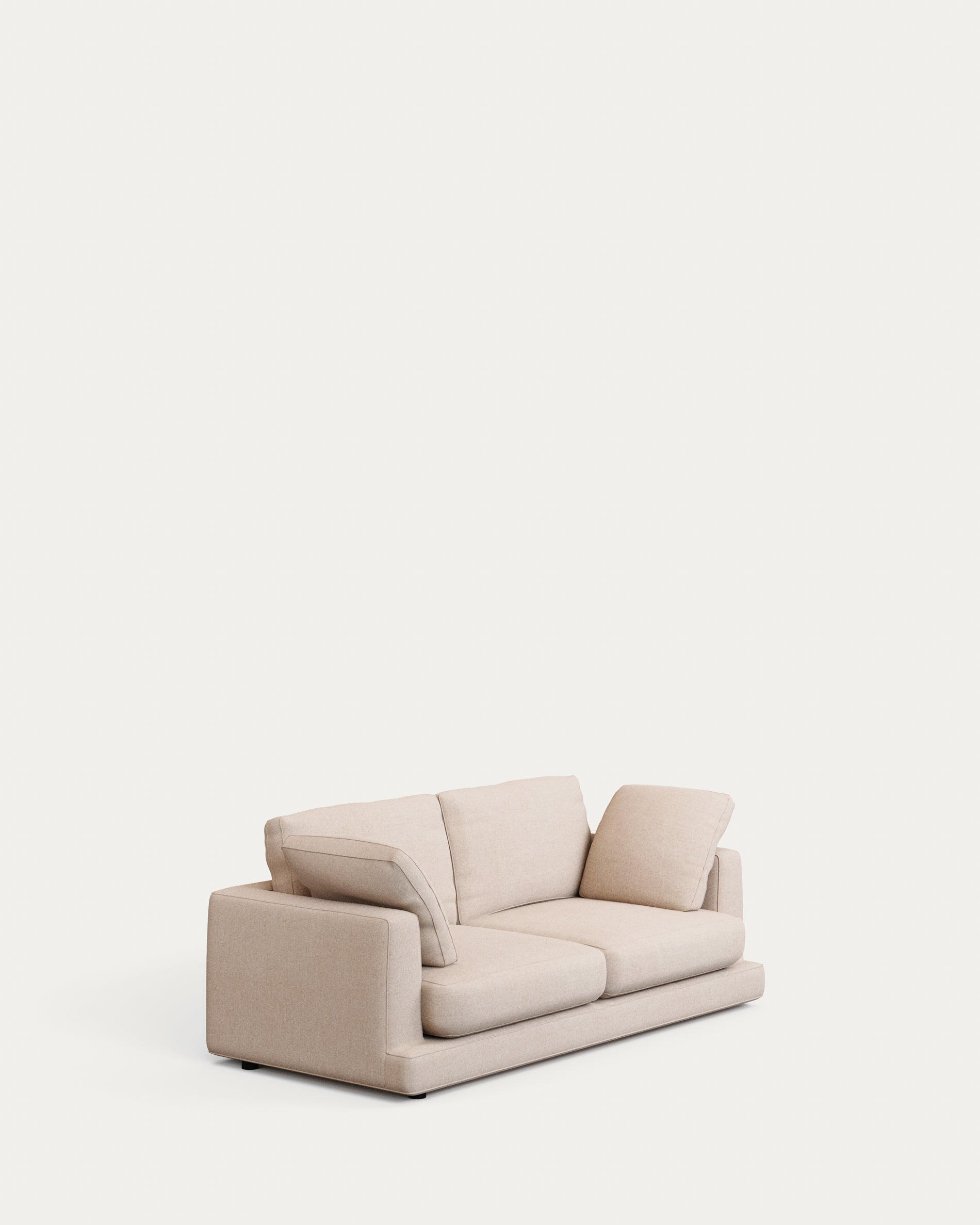 Gala 3-seater sofa beige 210cm - Product View