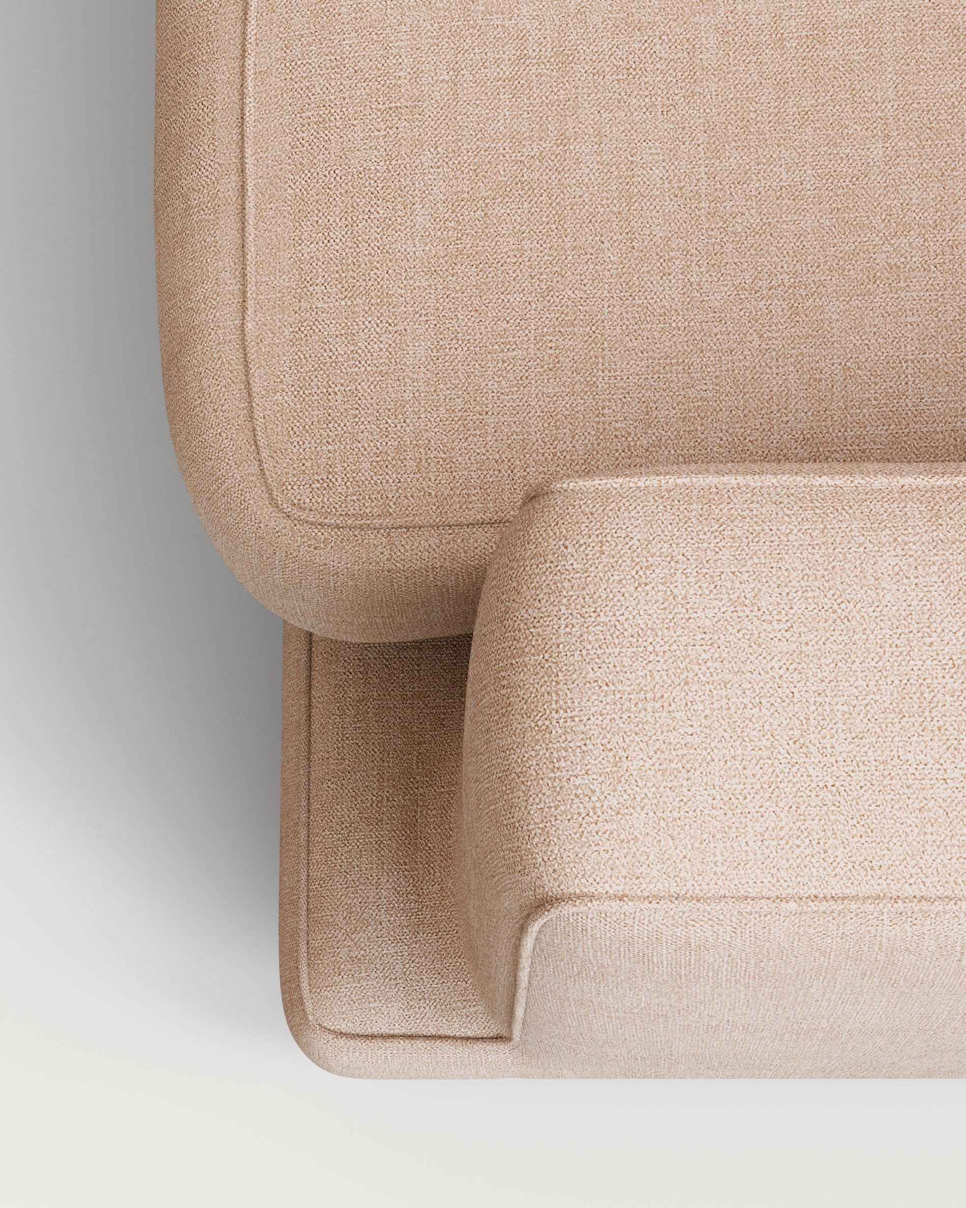 Gala 4-seater sofa with left chaise longue beige 300cm - Detail
