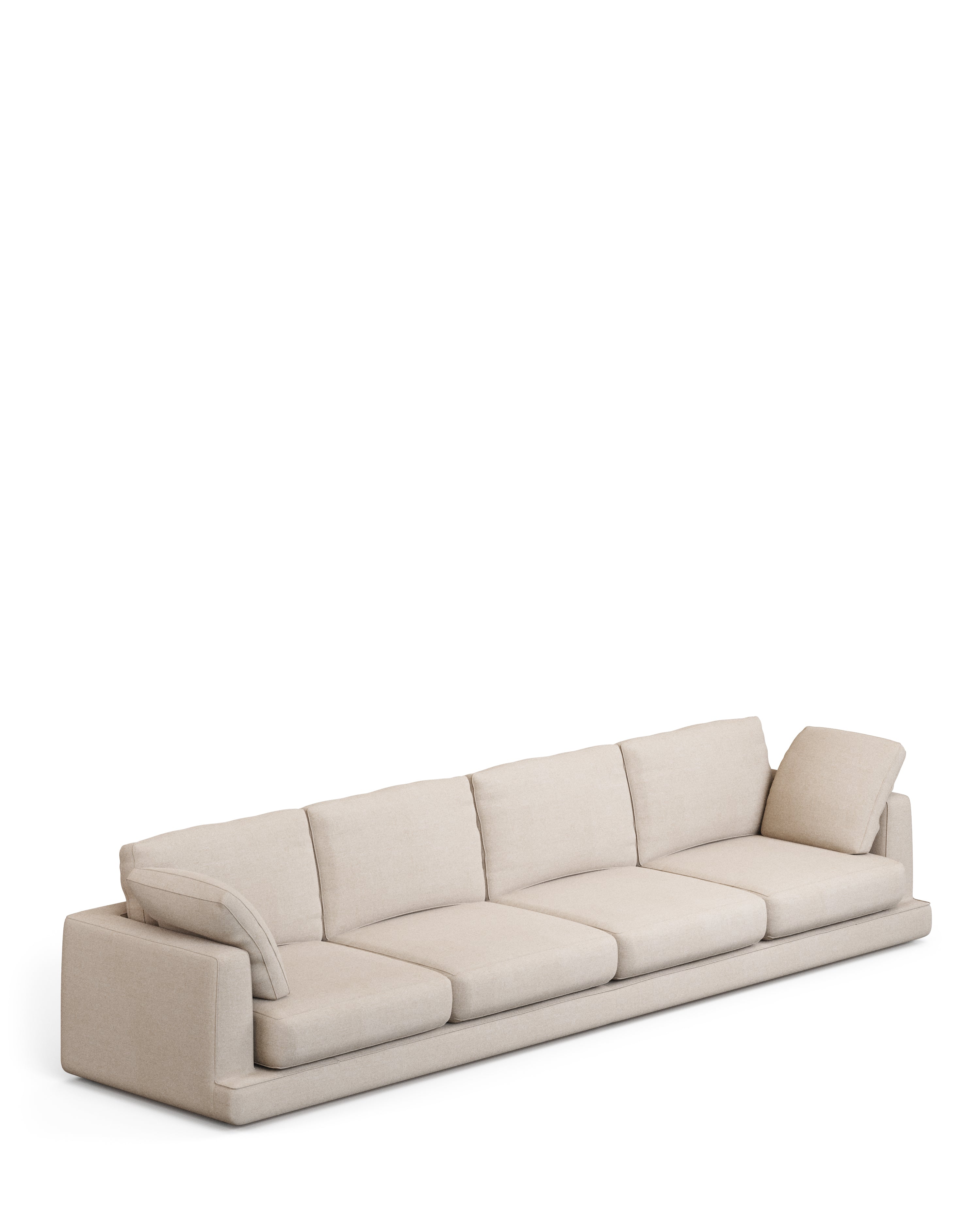 Gala 6-seater sofa beige, 390cm - Product Image