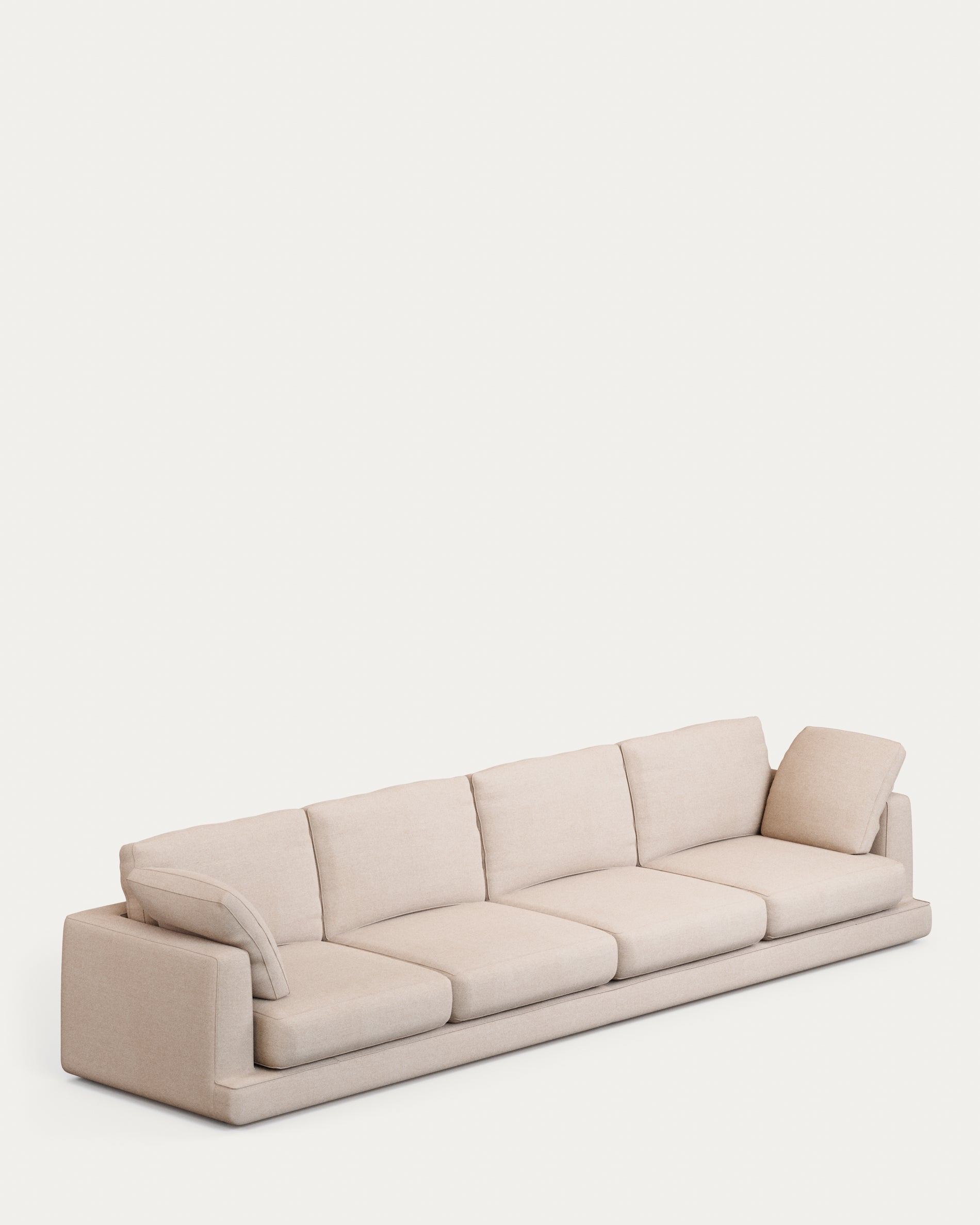 Gala 6-seater sofa beige, 390cm - Product View