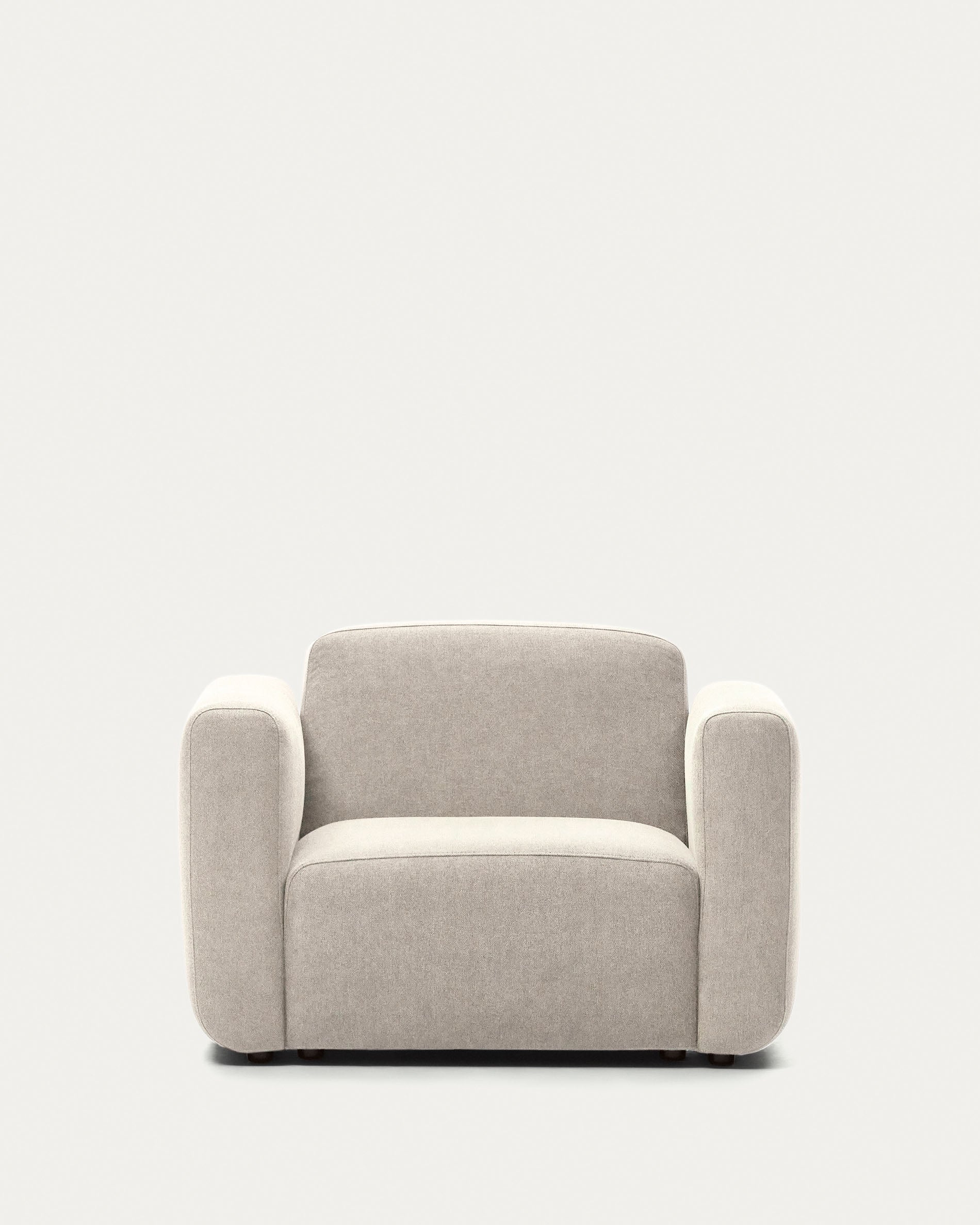 Neom modular armchair in beige FSC Mix Credit - Product View