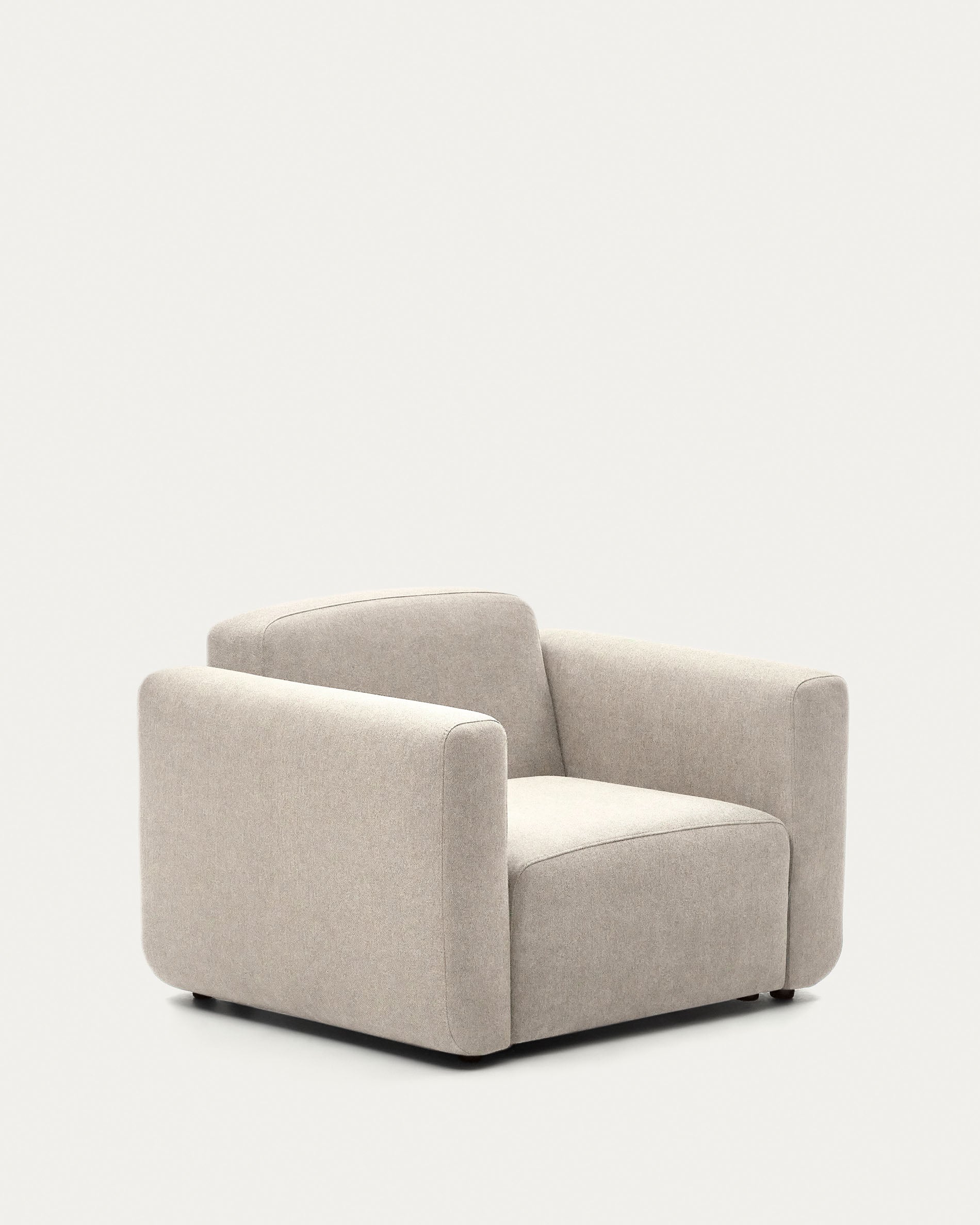 Neom modular armchair in beige FSC Mix Credit - Product View