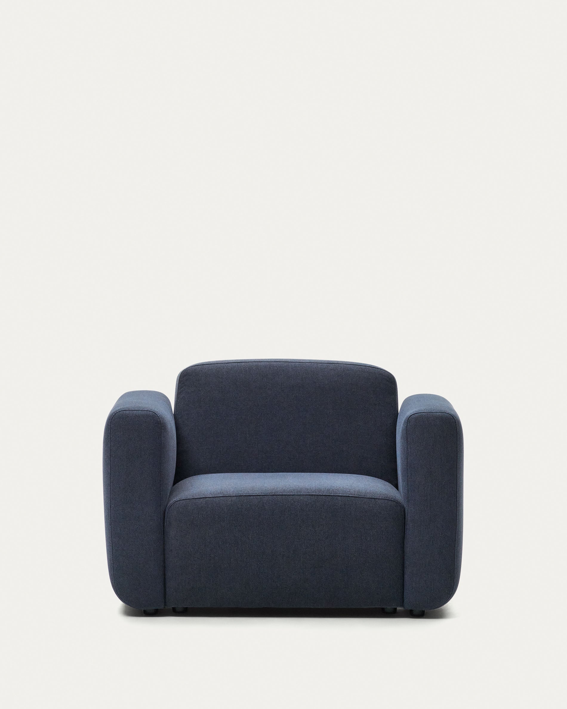 Neom modular armchair in blue FSC Mix Credit - Product View