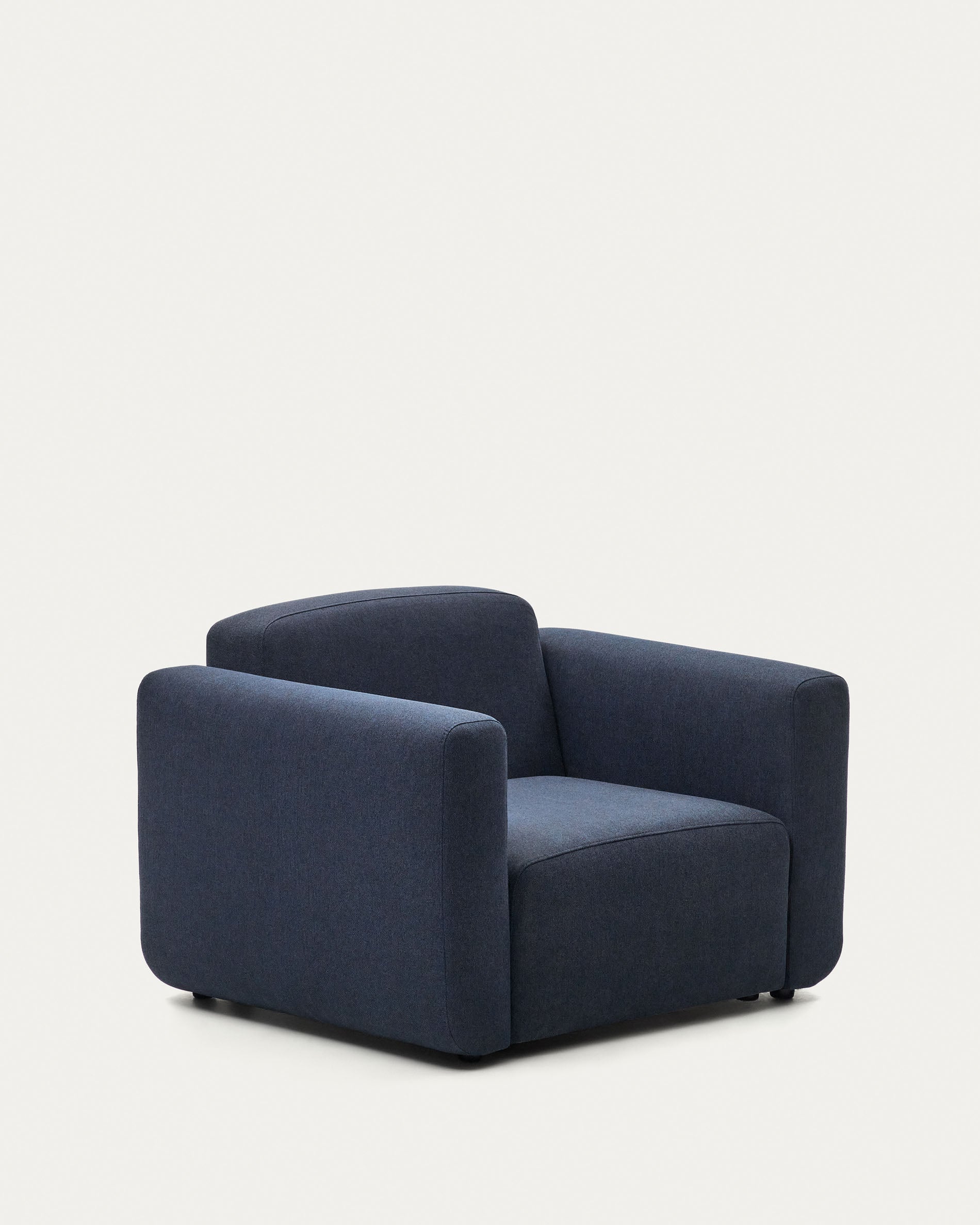 Neom modular armchair in blue FSC Mix Credit - Product View