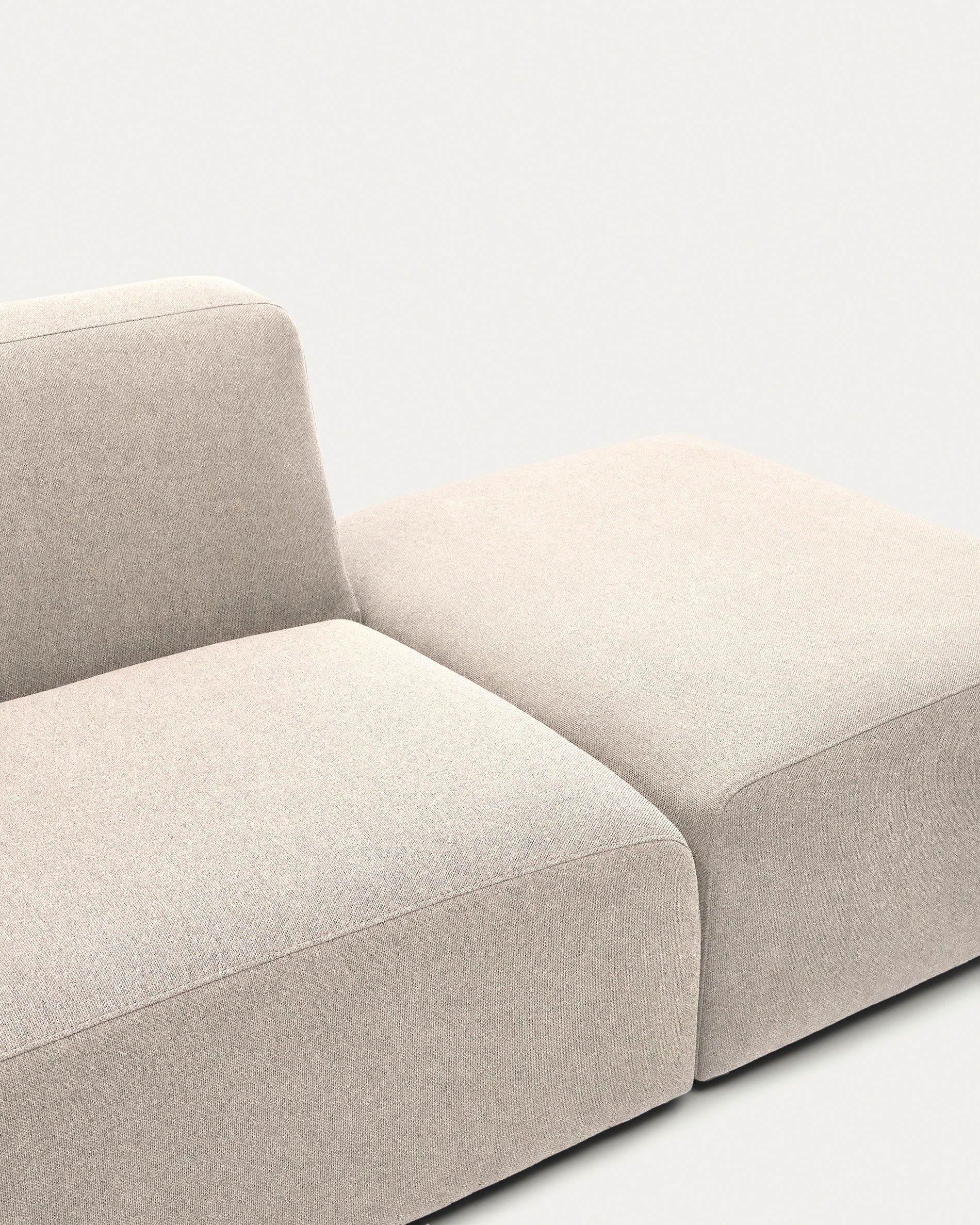 Neom 1 seater modular sofa with back module in beige, 169 cm FSC Mix Credit - Detail