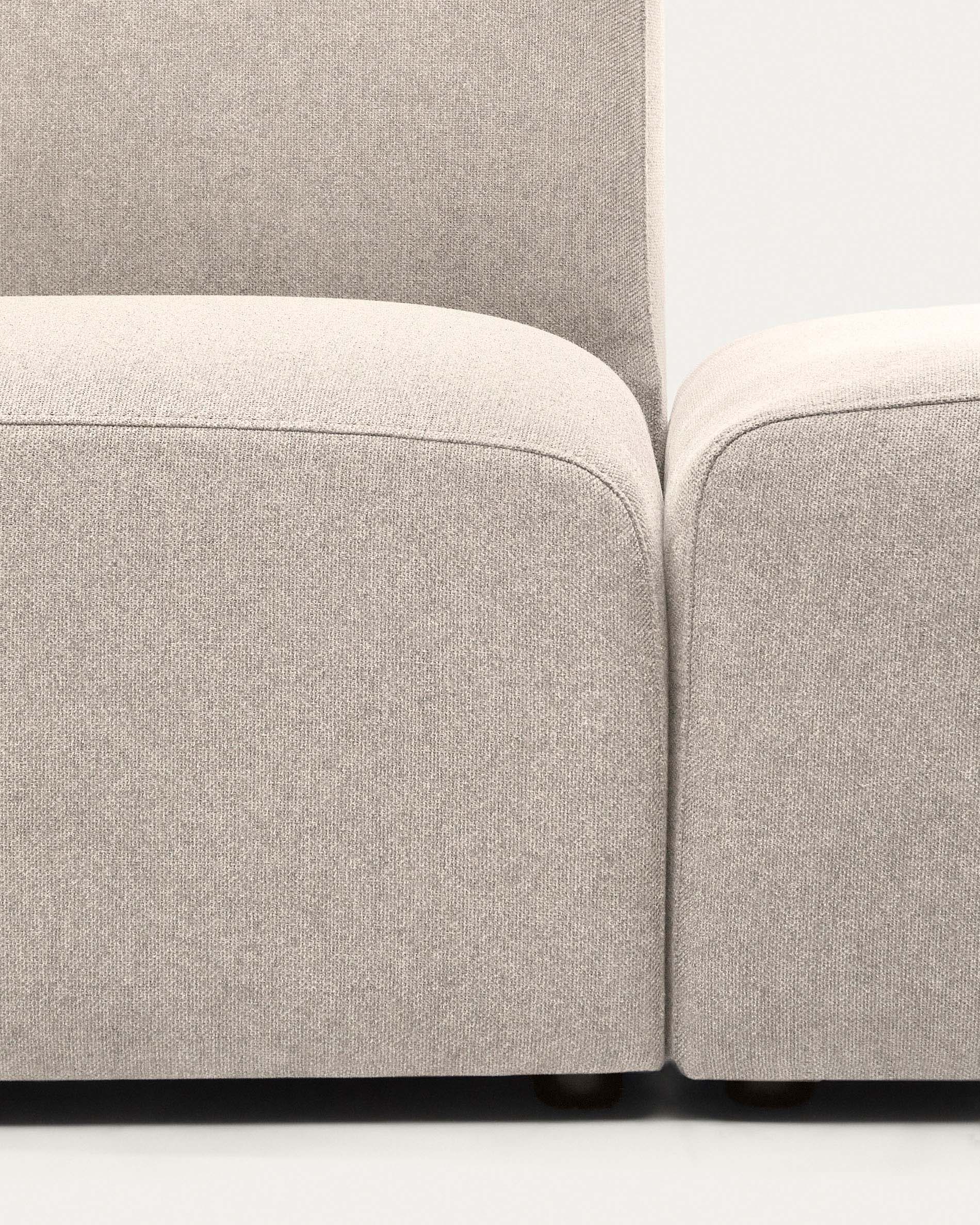 Neom 1 seater modular sofa with back module in beige, 169 cm FSC Mix Credit - Detail