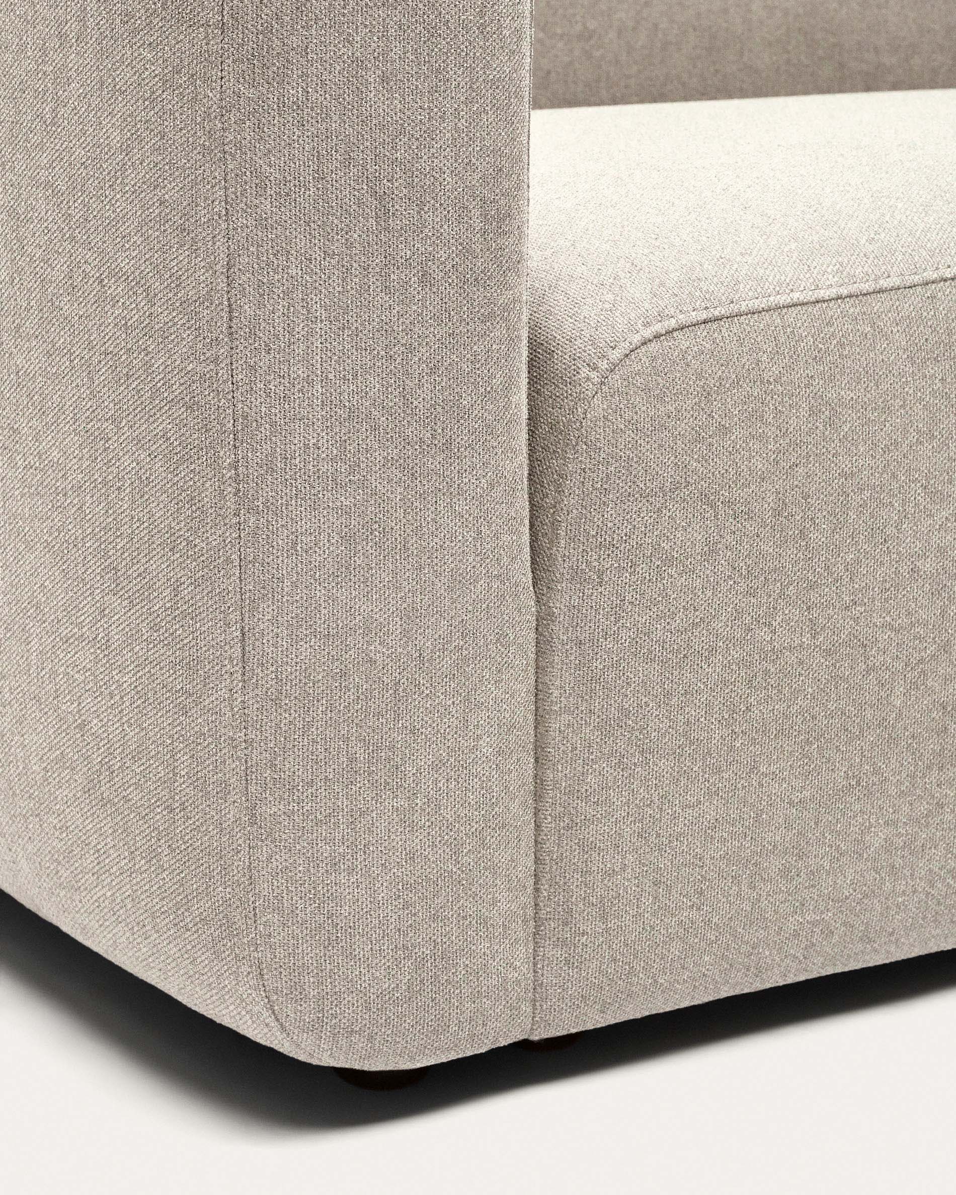 Neom 1 seater modular sofa with back module in beige, 169 cm FSC Mix Credit - Detail